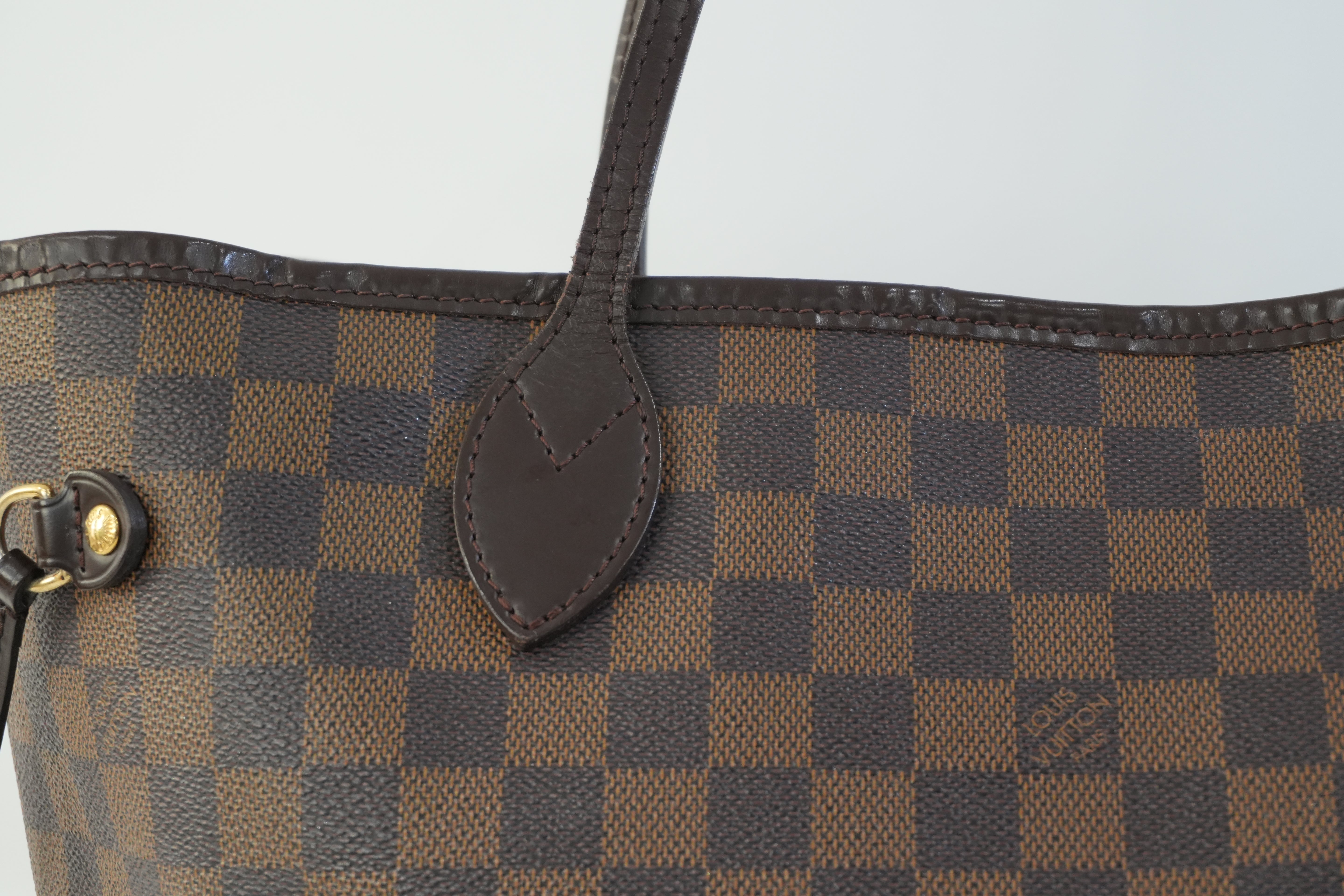 Pre-owned Louis Vuitton Damier Ebene Neverfull MM Tote Bag