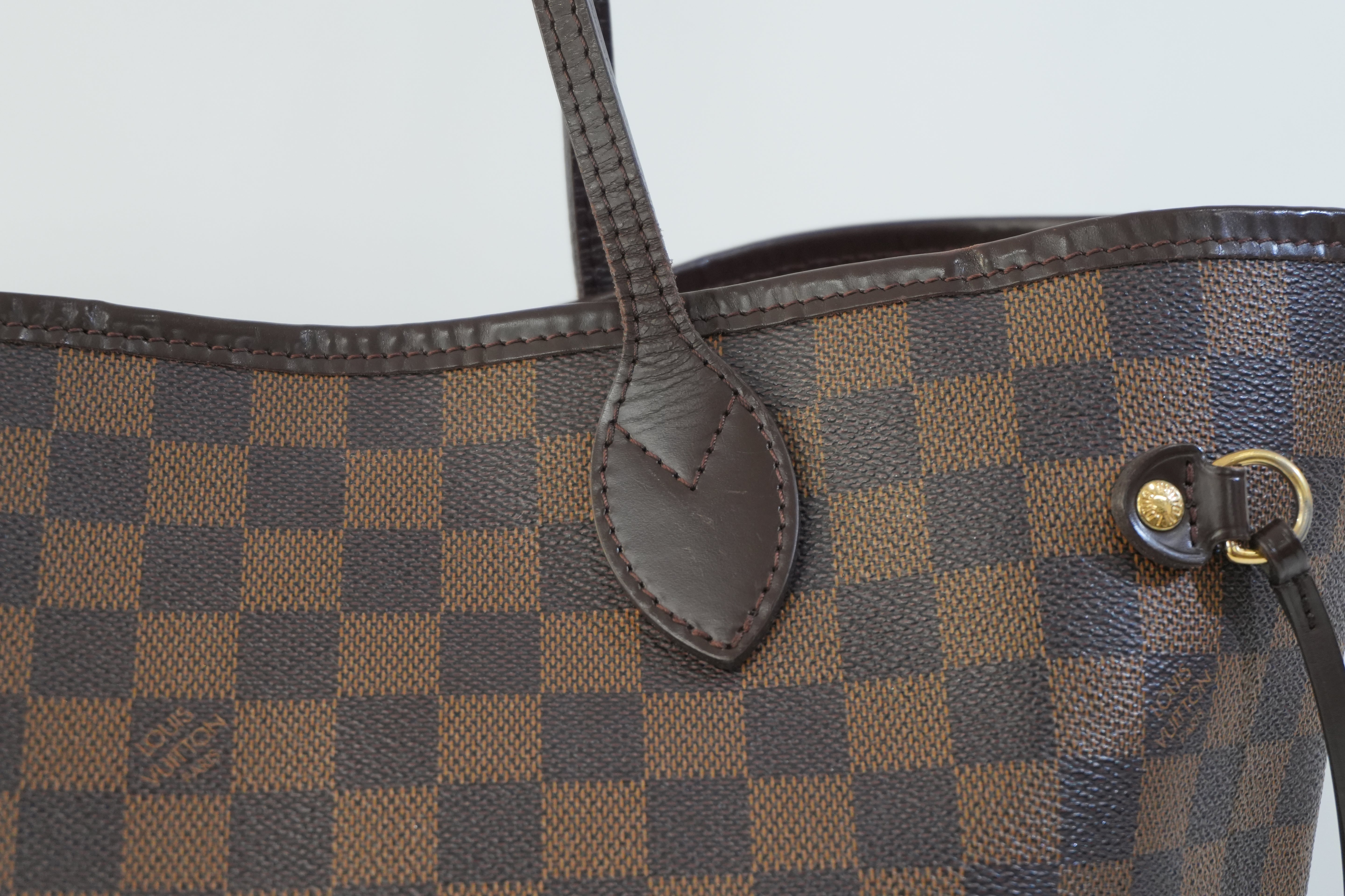 Pre-owned Louis Vuitton Damier Ebene Neverfull MM Tote Bag
