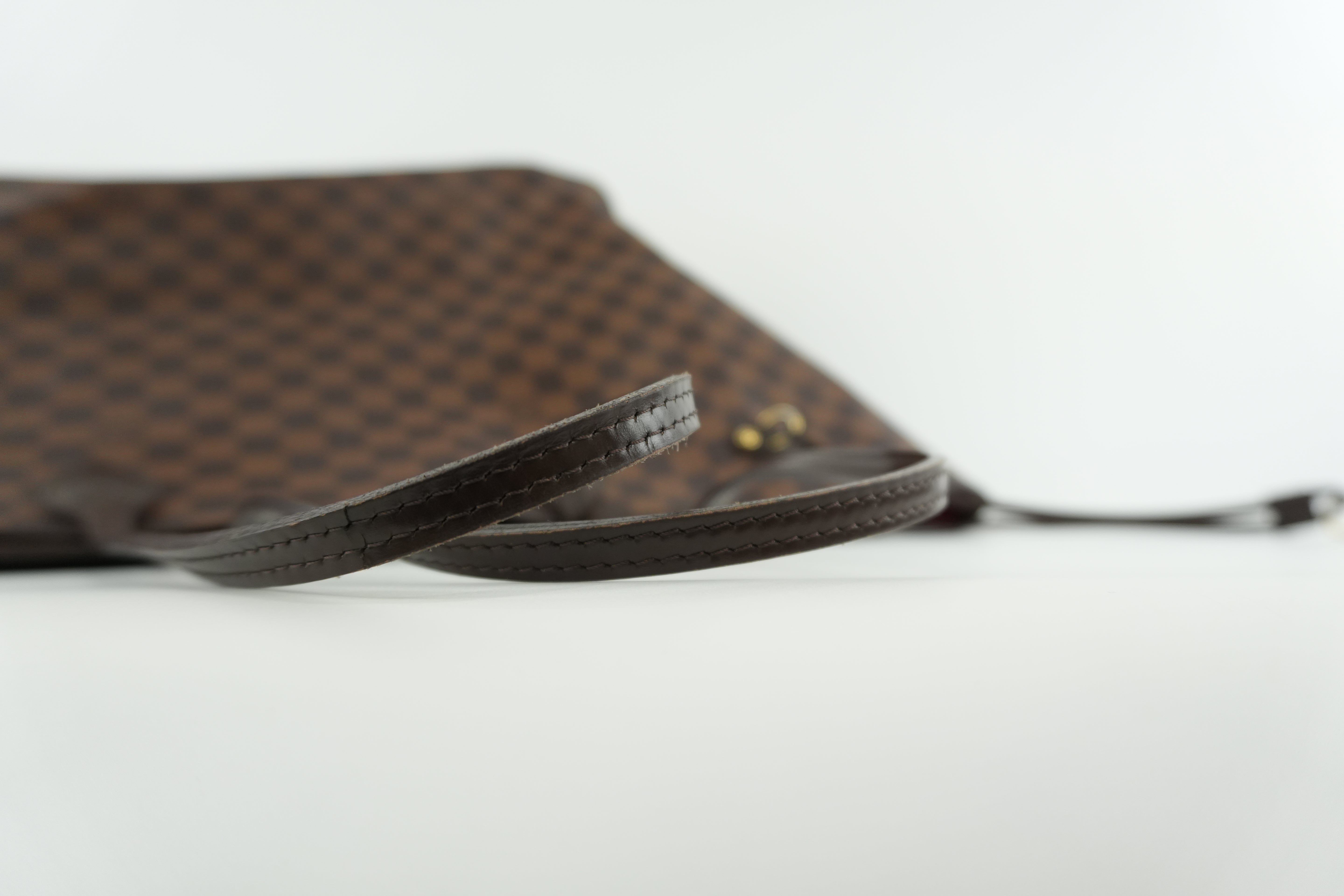 Louis Vuitton Damier Ebene Neverfull GM Shoulder Bag Used