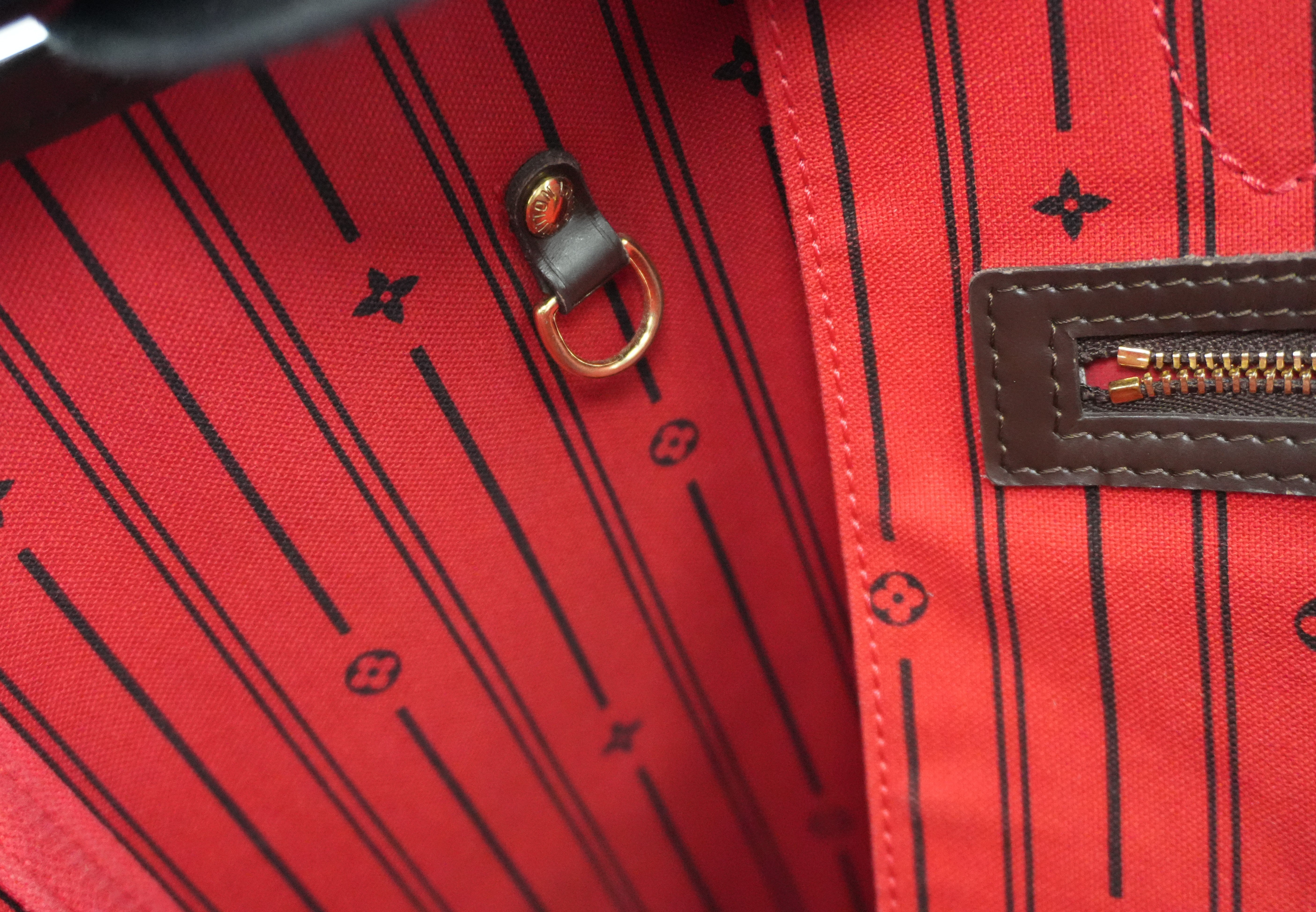 Louis Vuitton Damier Ebene Neverfull GM Shoulder Bag Used