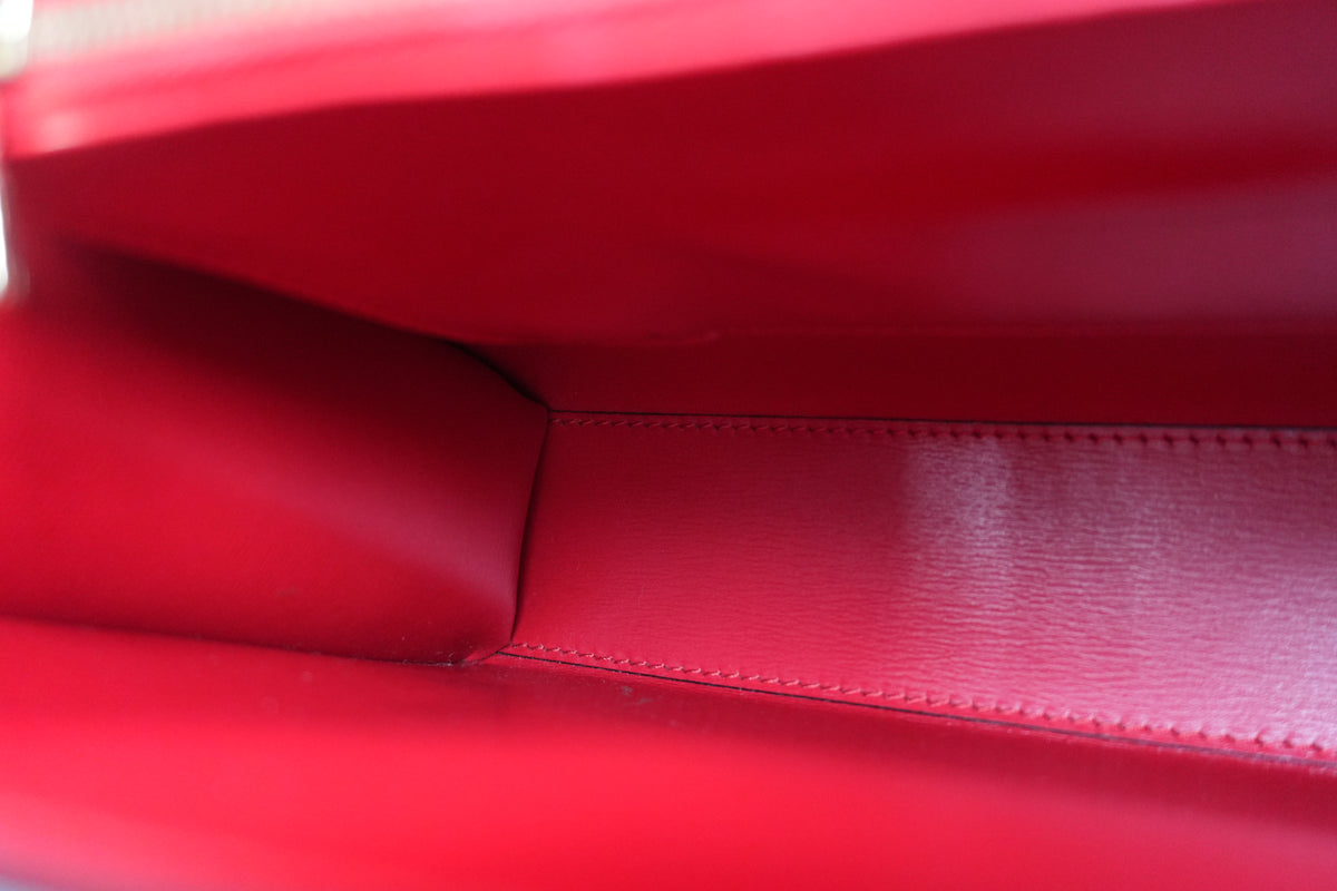 Pre-Owned Louis Vuitton Epi Malesherbe Handbag Red