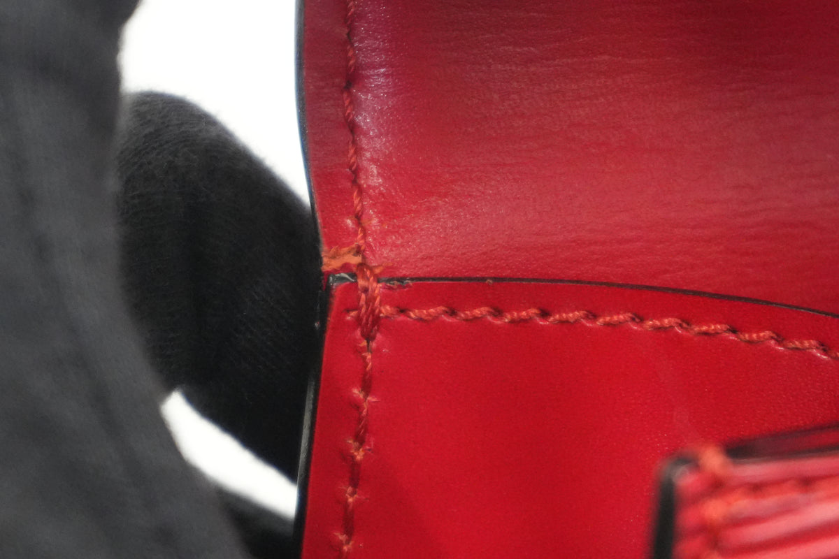 Pre-Owned Louis Vuitton Epi Malesherbe Handbag Red