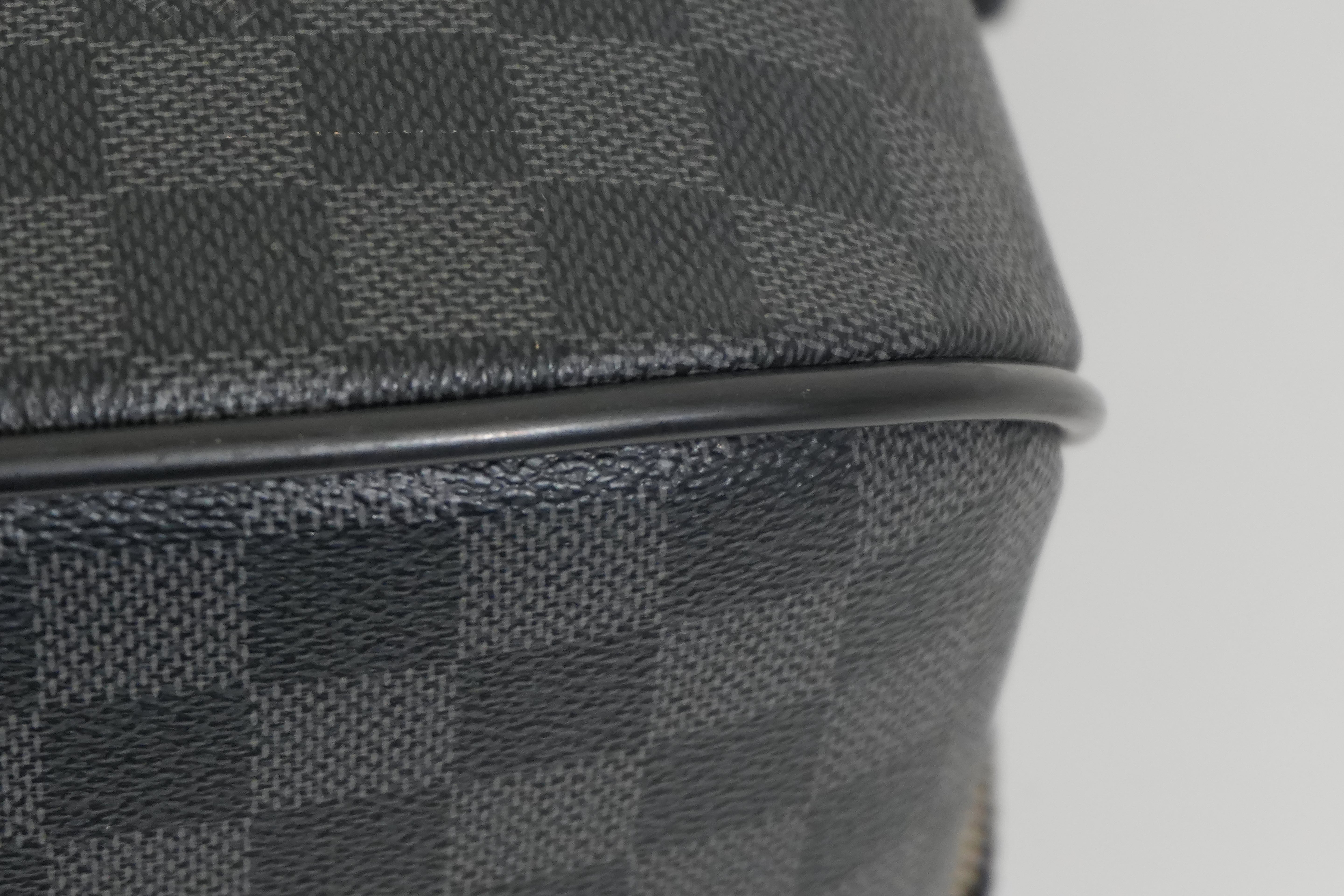 Pre-owned Louis Vuitton Damier Graphite Pilot Case Luggage