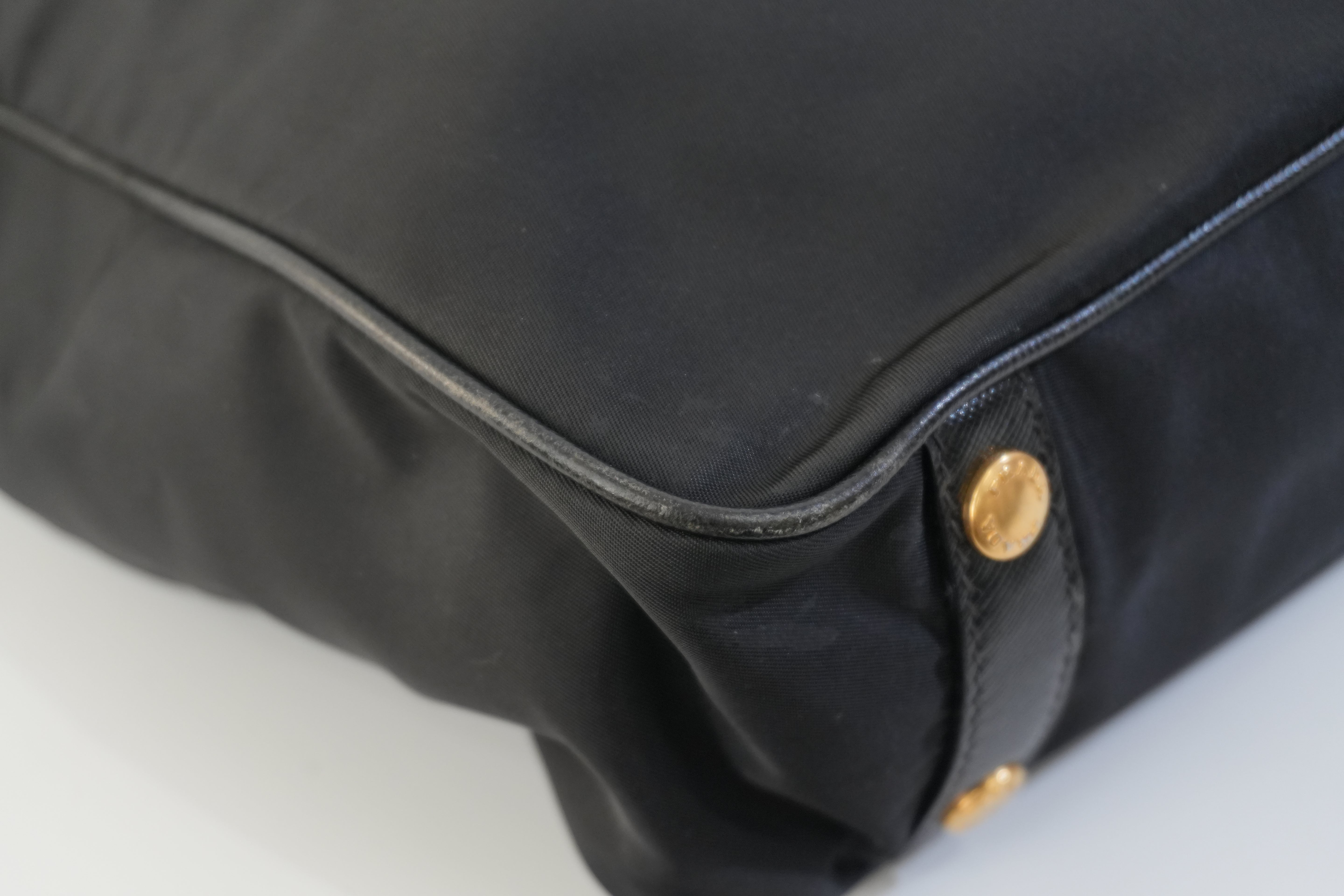 Pre-owned Prada Nylon Two Way Shoulder Bag Black