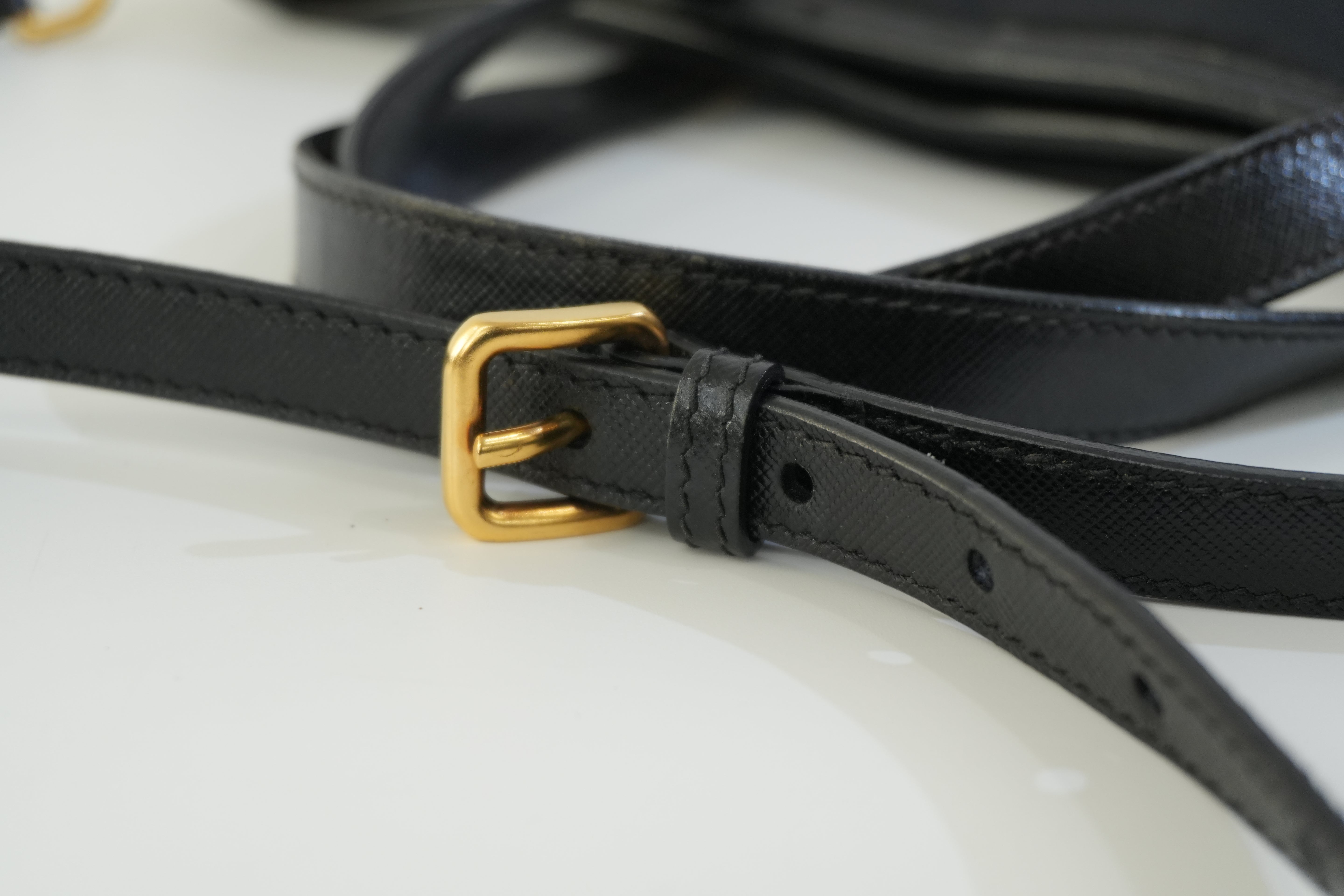 Pre-owned Prada Nylon Two Way Shoulder Bag Black