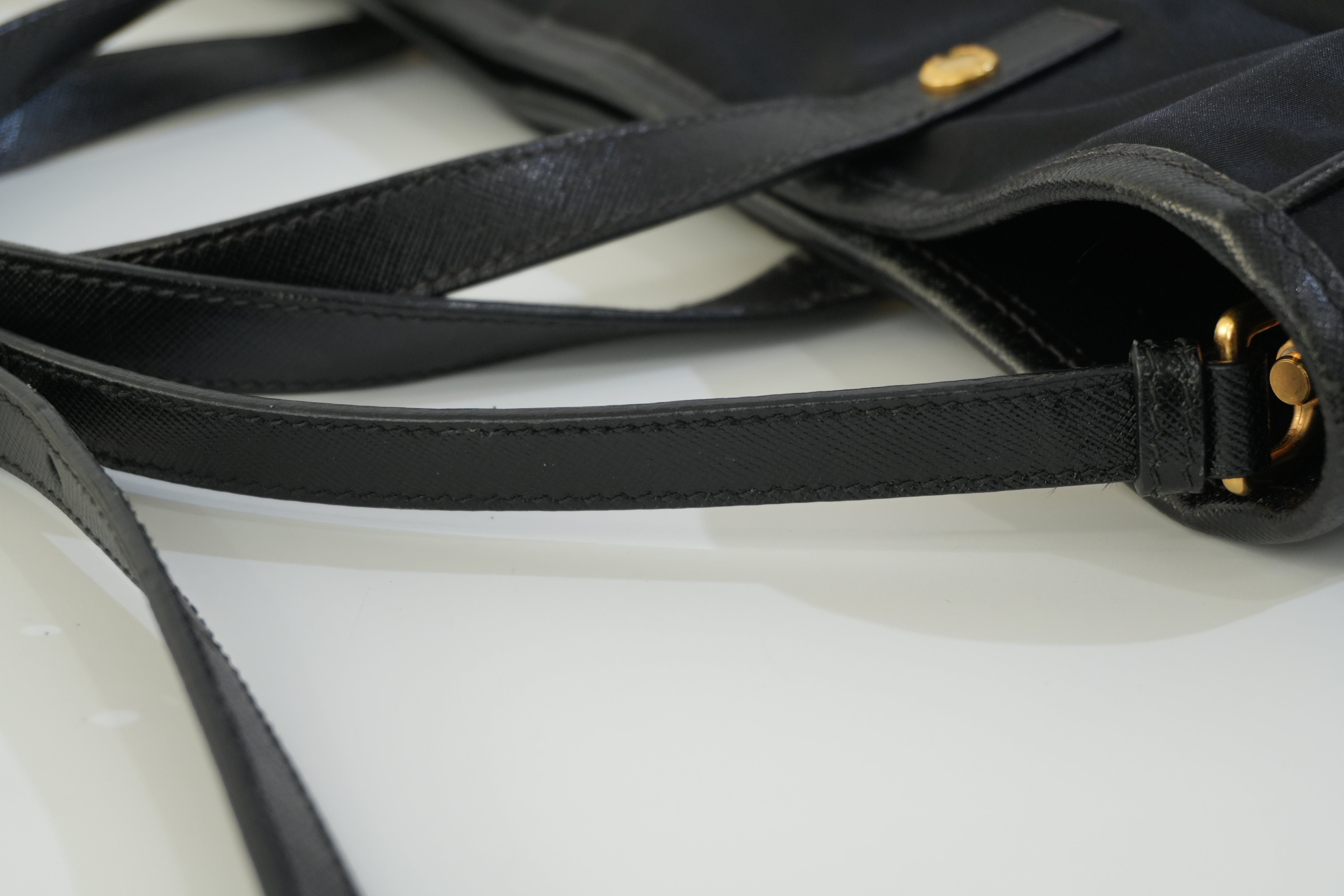 Pre-owned Prada Nylon Two Way Shoulder Bag Black