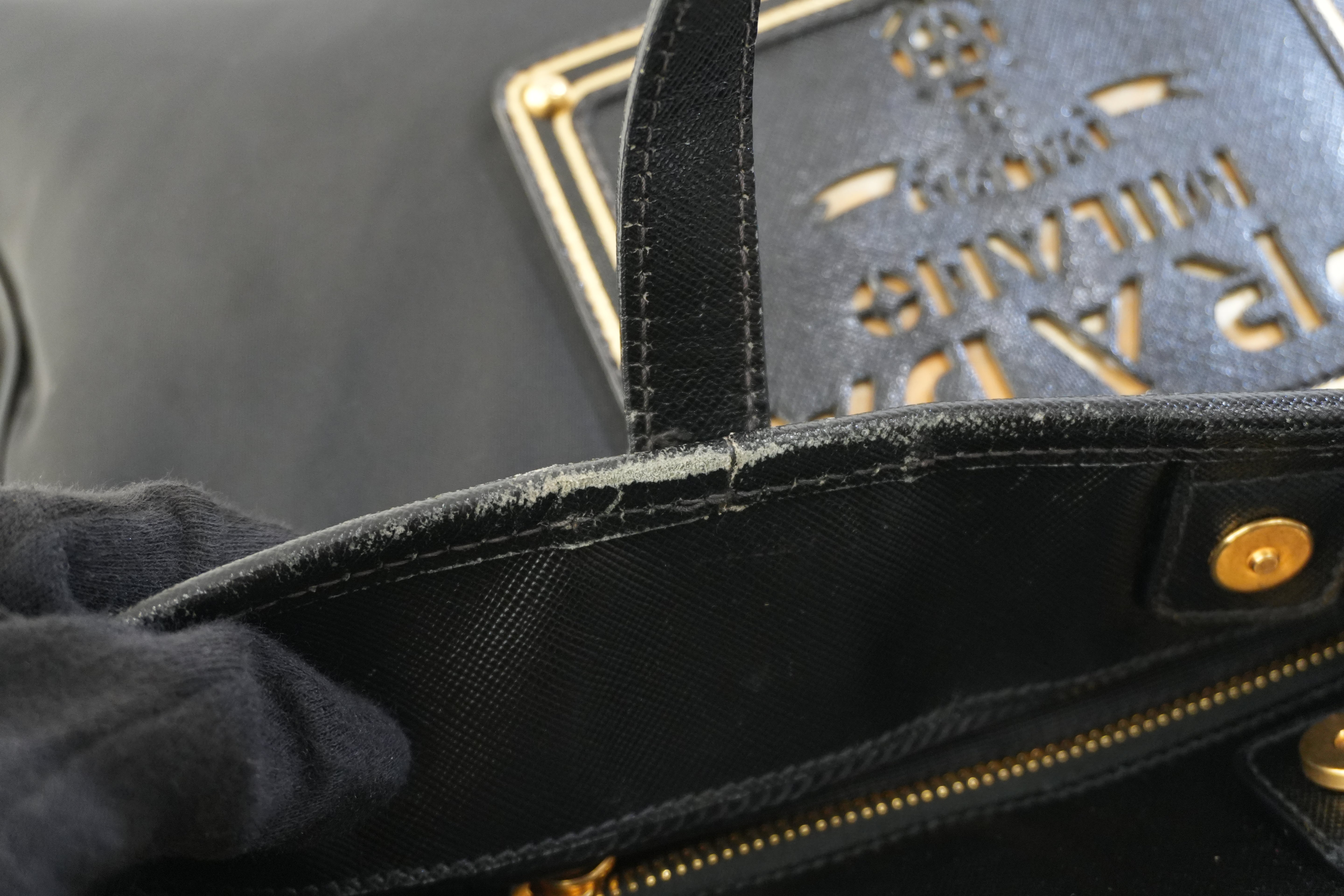 Pre-owned Prada Nylon Two Way Shoulder Bag Black