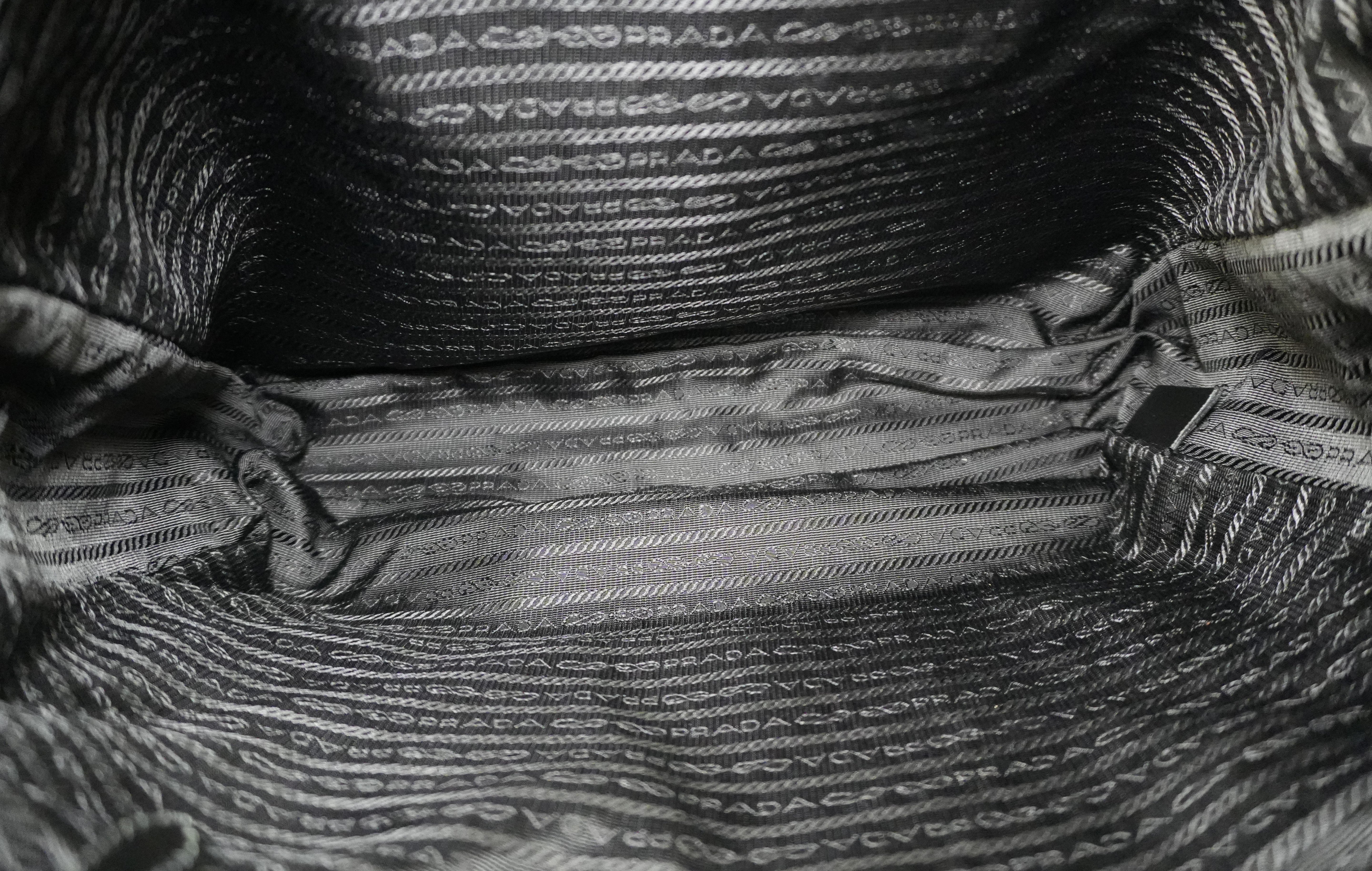 Pre-owned Prada Nylon Two Way Shoulder Bag Black