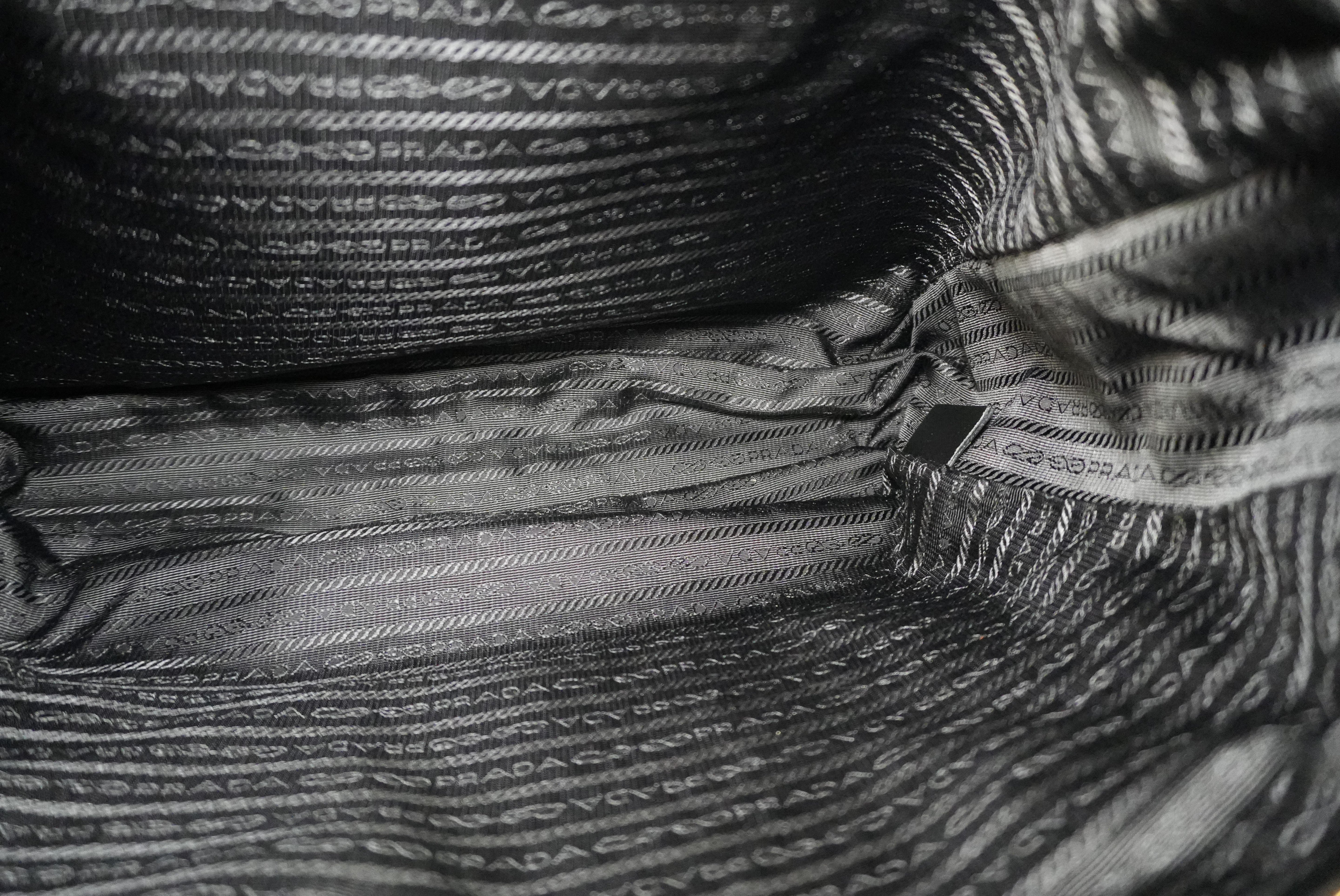 Pre-owned Prada Nylon Two Way Shoulder Bag Black