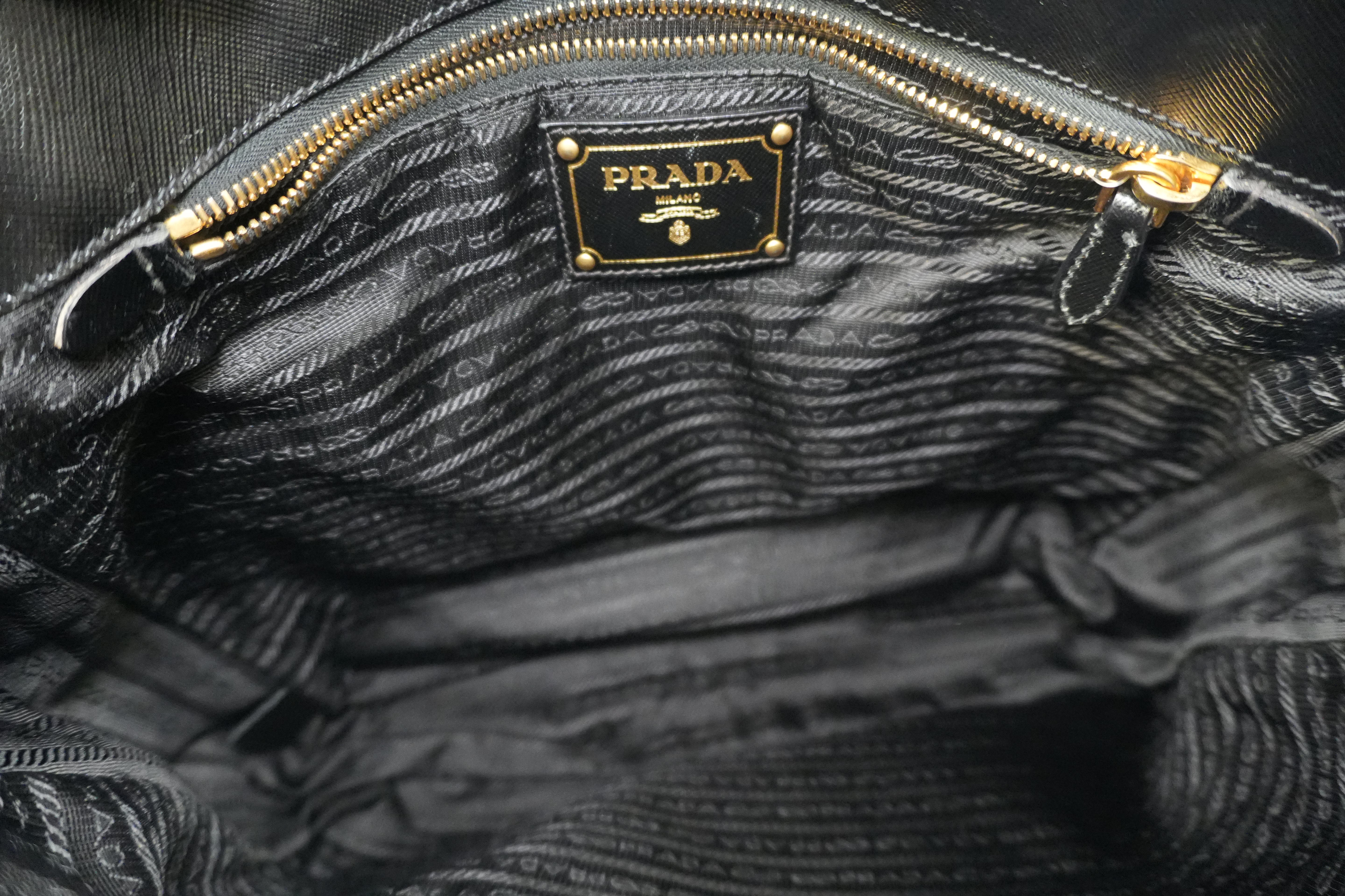 Pre-owned Prada Nylon Two Way Shoulder Bag Black