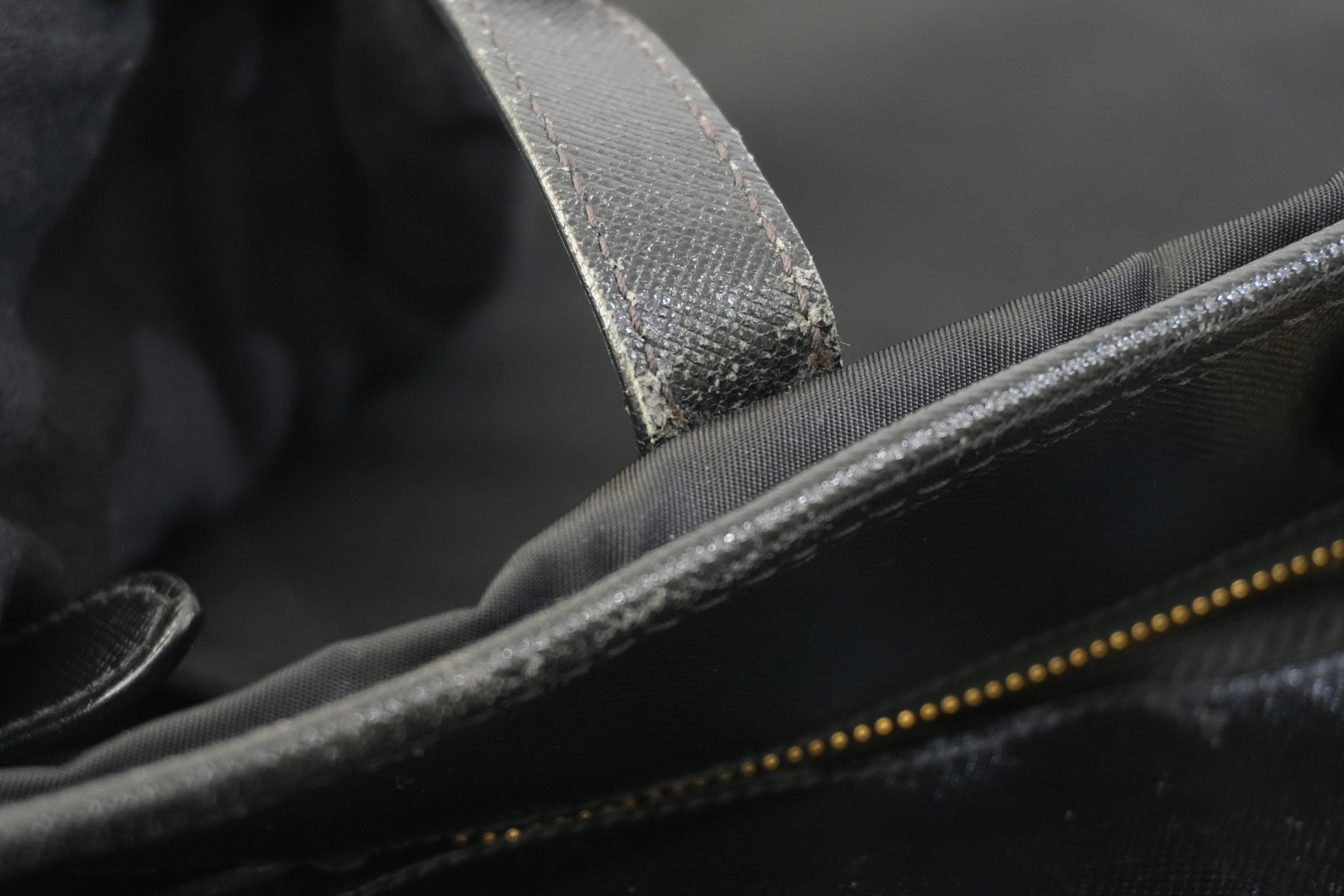 Pre-owned Prada Nylon Two Way Shoulder Bag Black