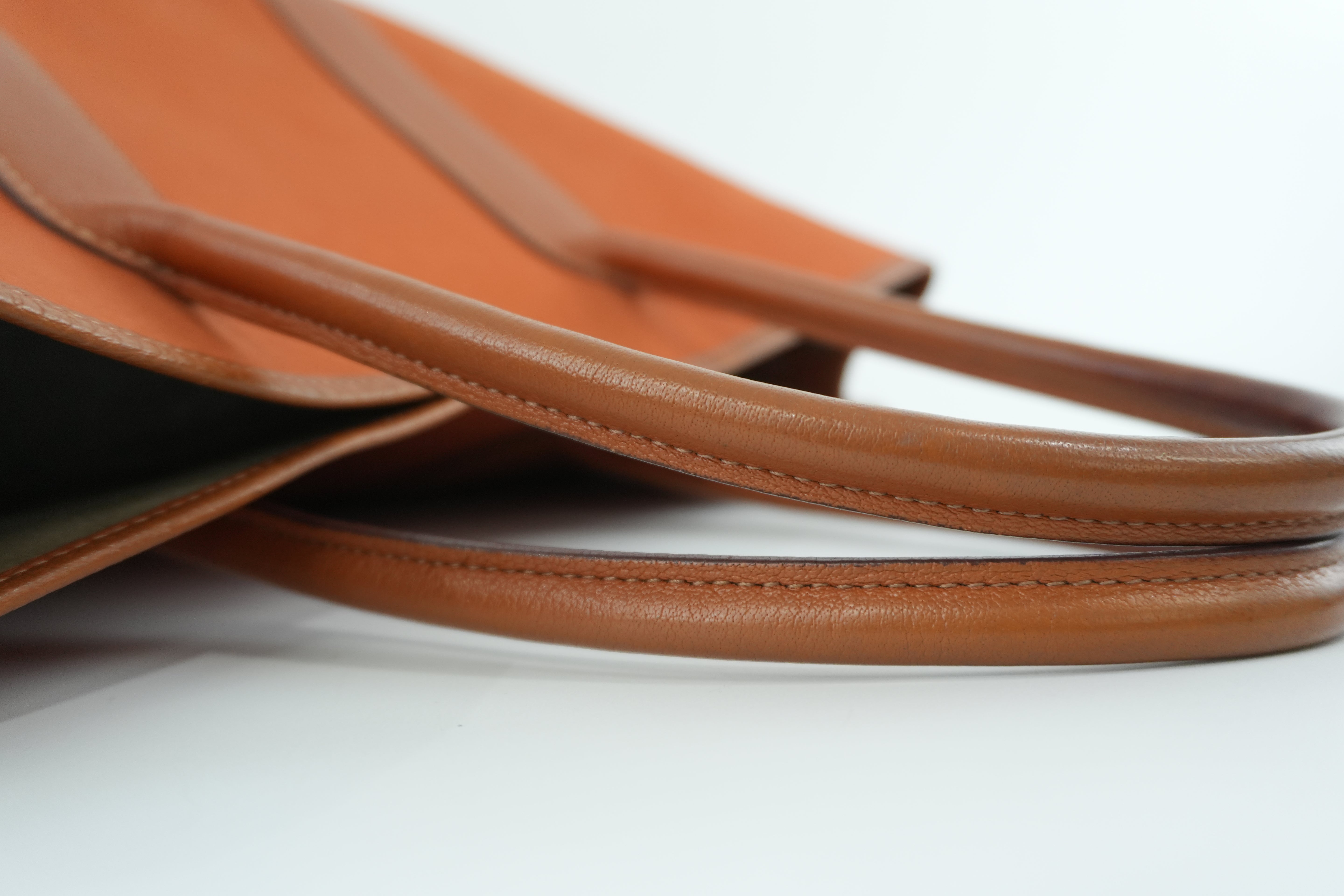 Hermes Garden Party Canvas Orange Used