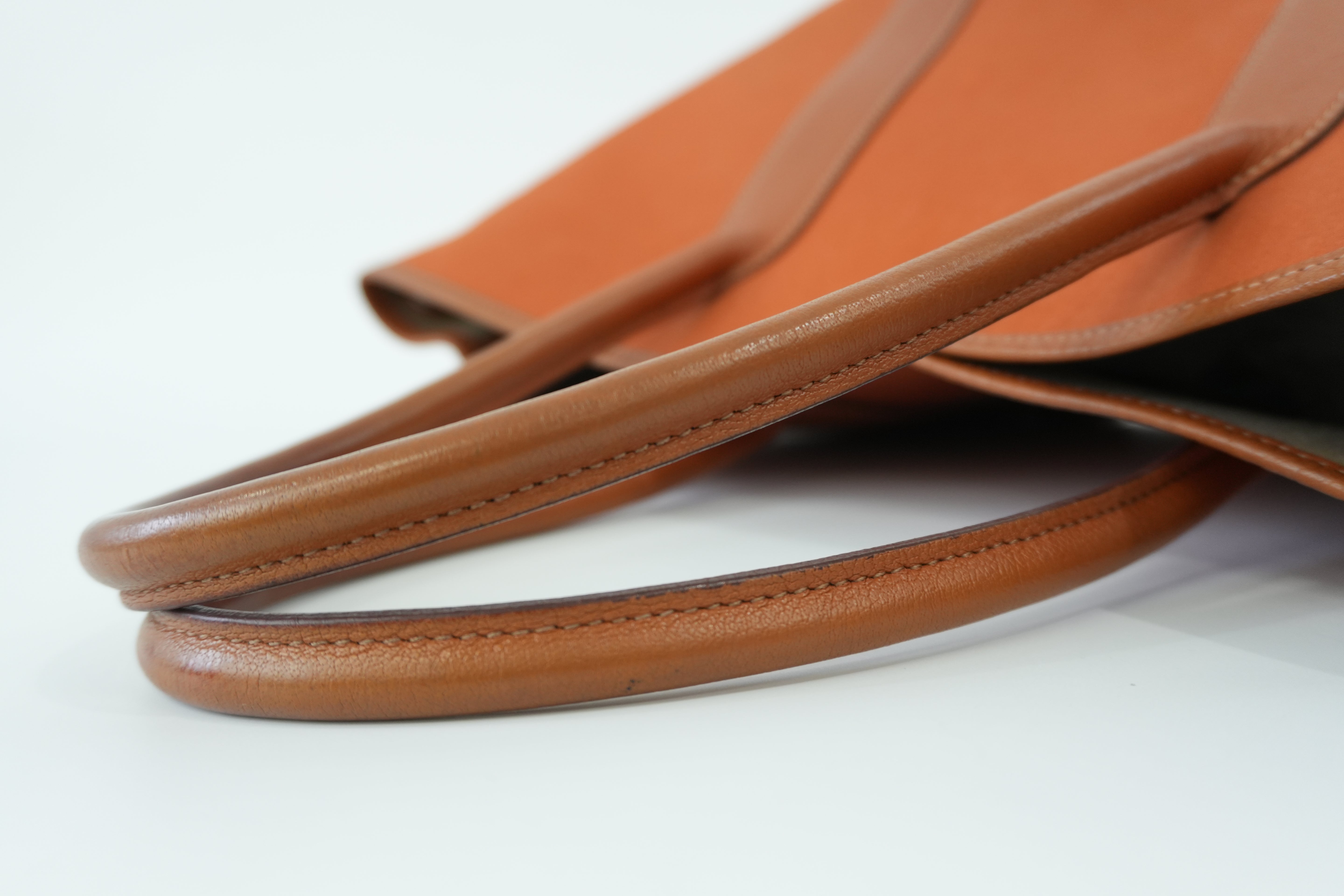 Hermes Garden Party Canvas Orange Used