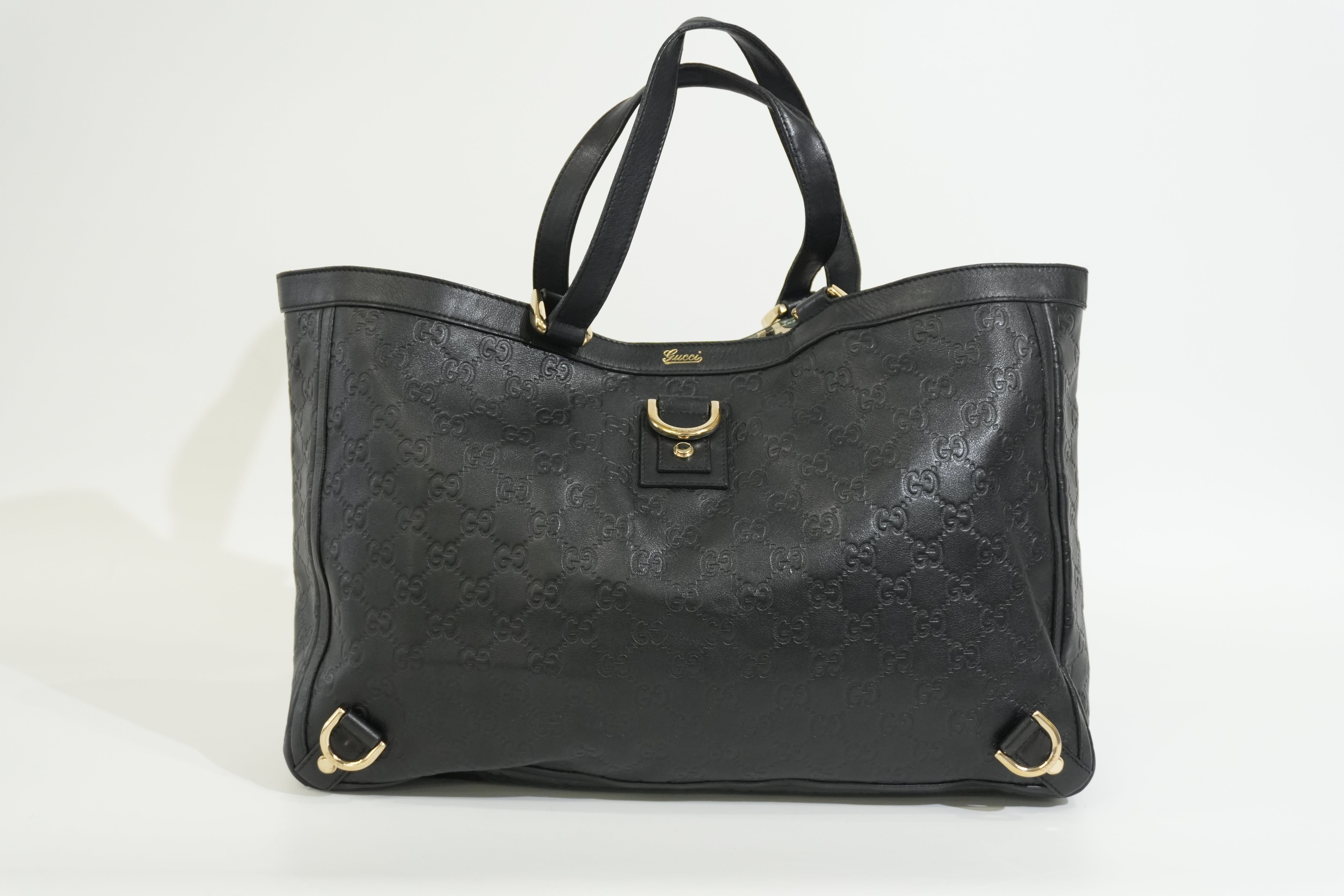 Pre-owned Gucci Abbey Tote Bag Black