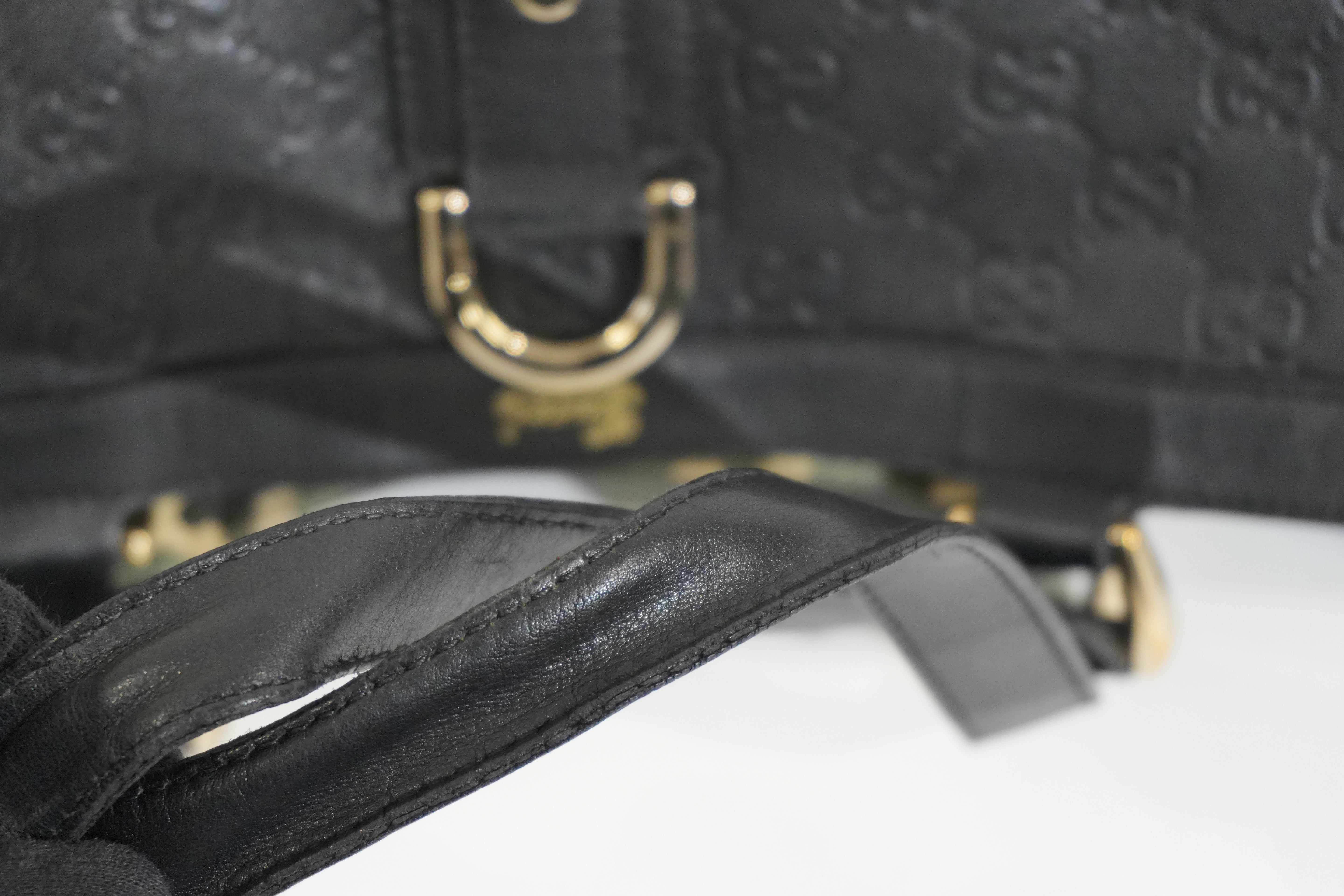 Pre-owned Gucci Abbey Tote Bag Black