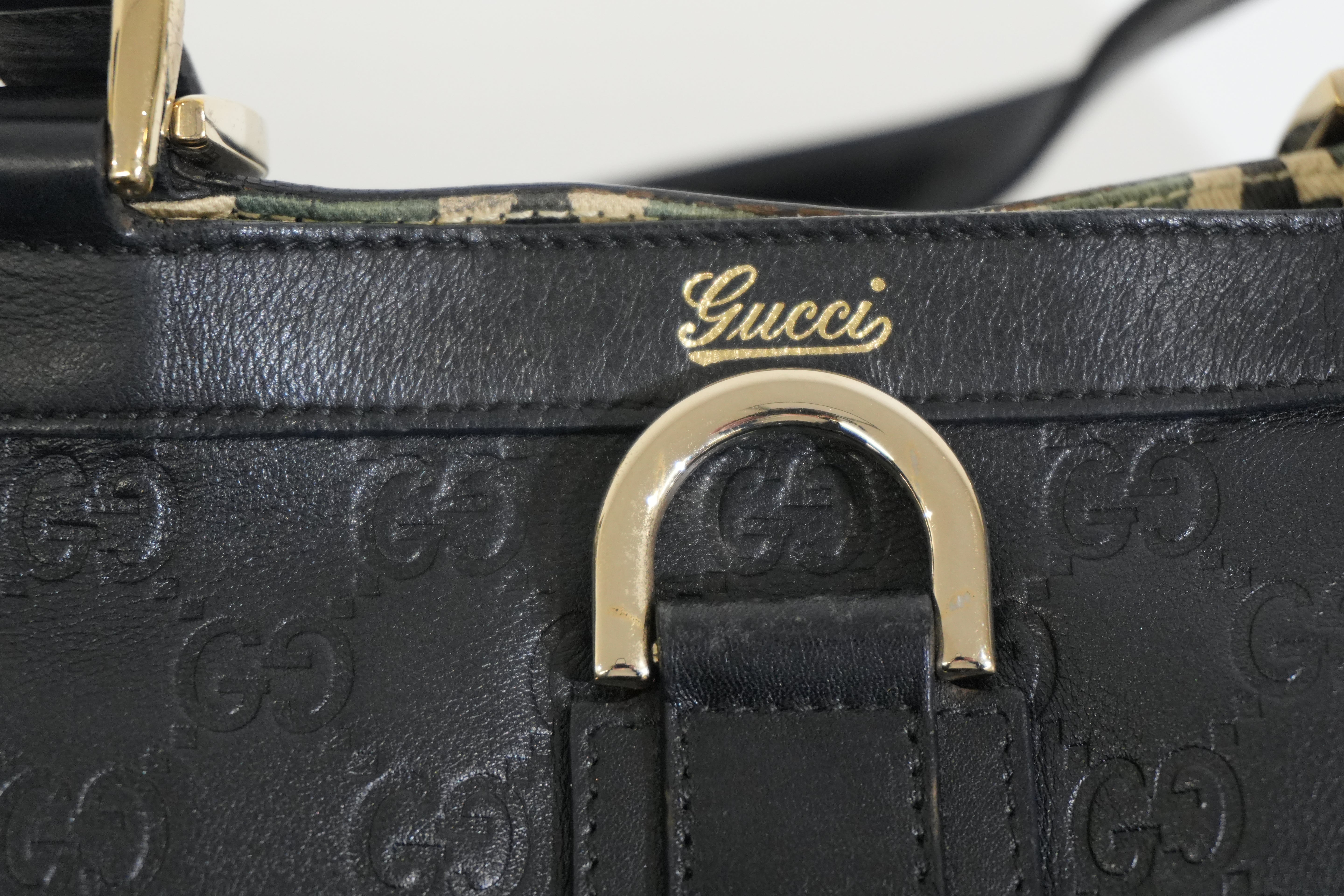 Pre-owned Gucci Abbey Tote Bag Black
