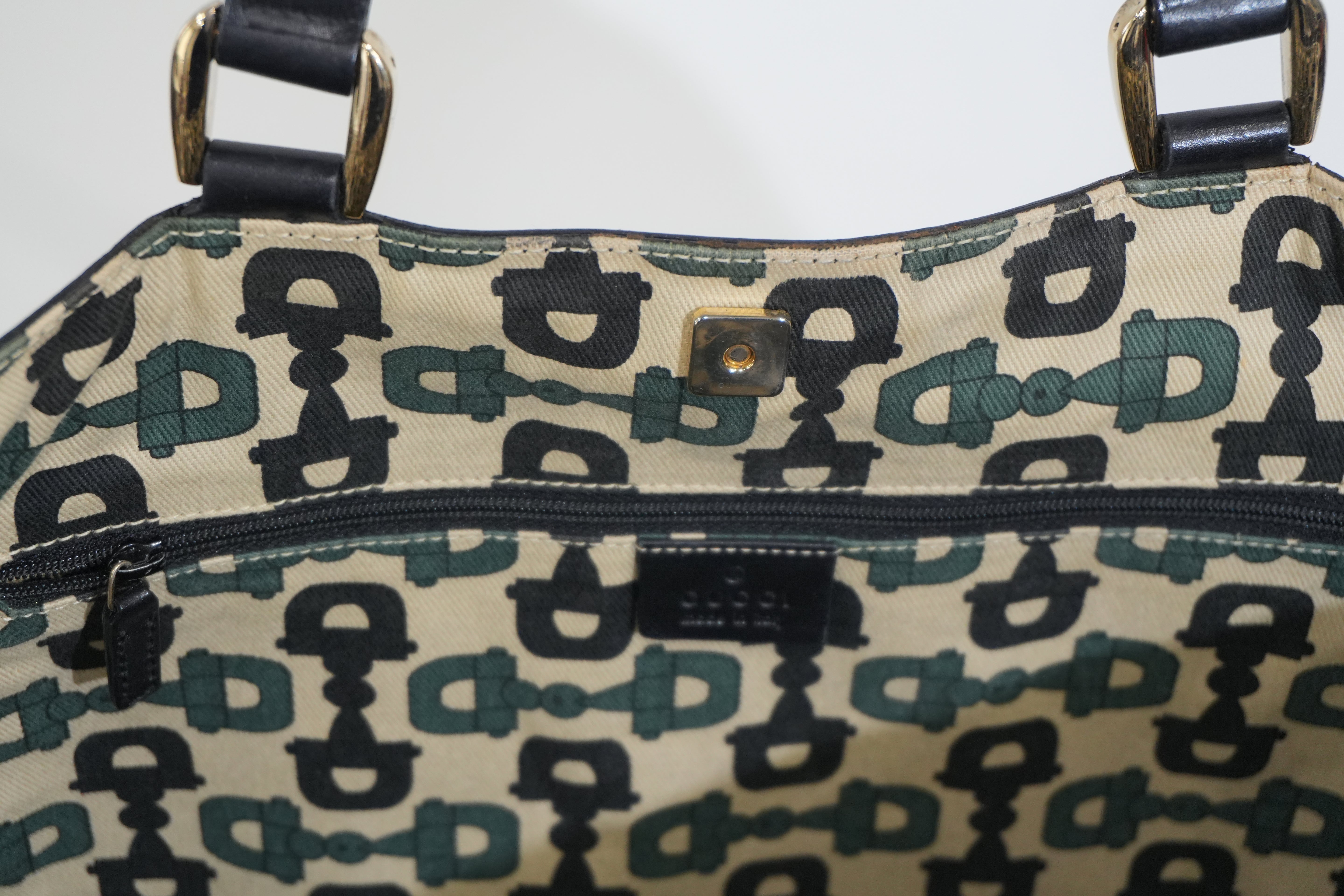 Pre-owned Gucci Abbey Tote Bag Black