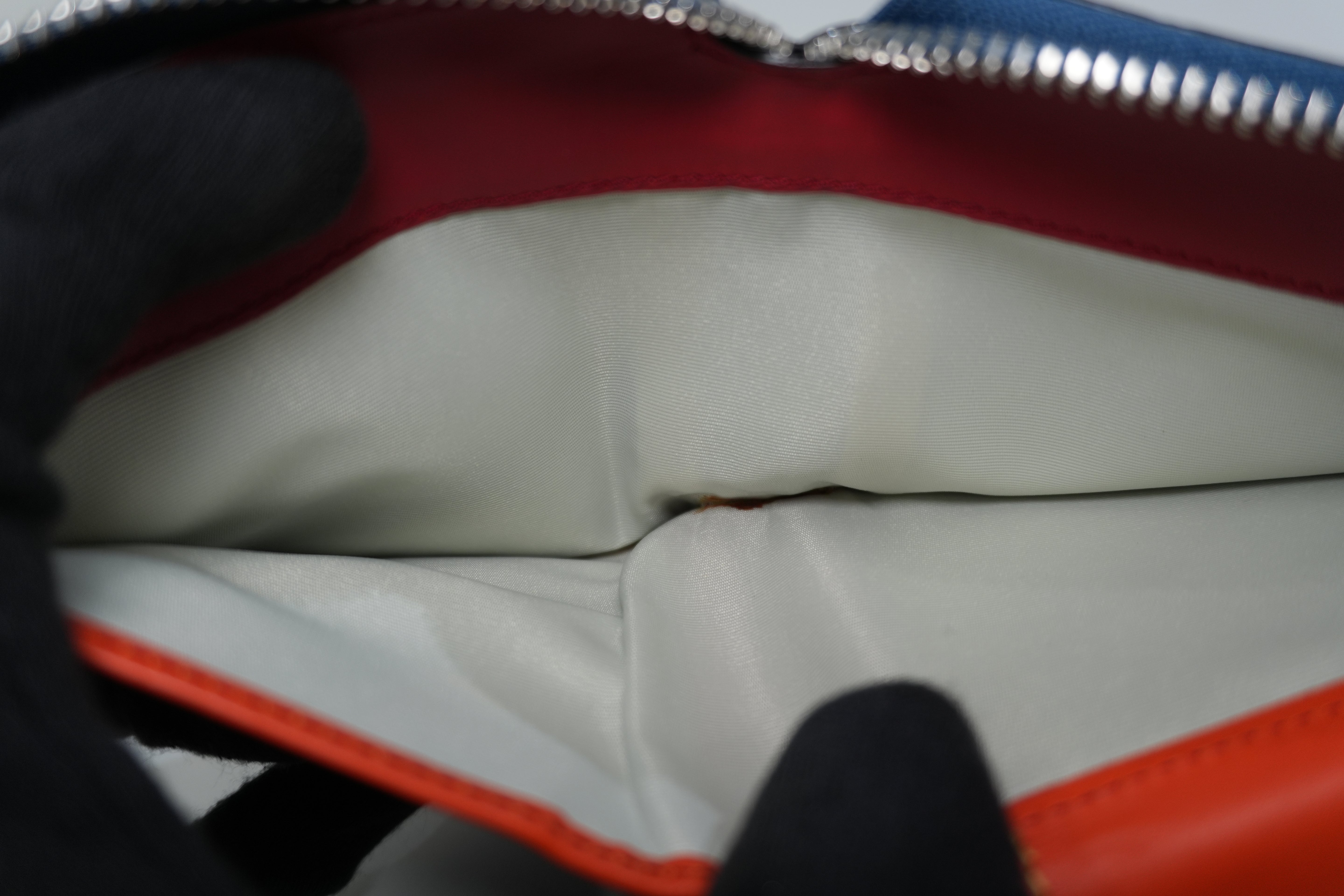 Pre-owned Loewe Leather Compact Wallet Blue