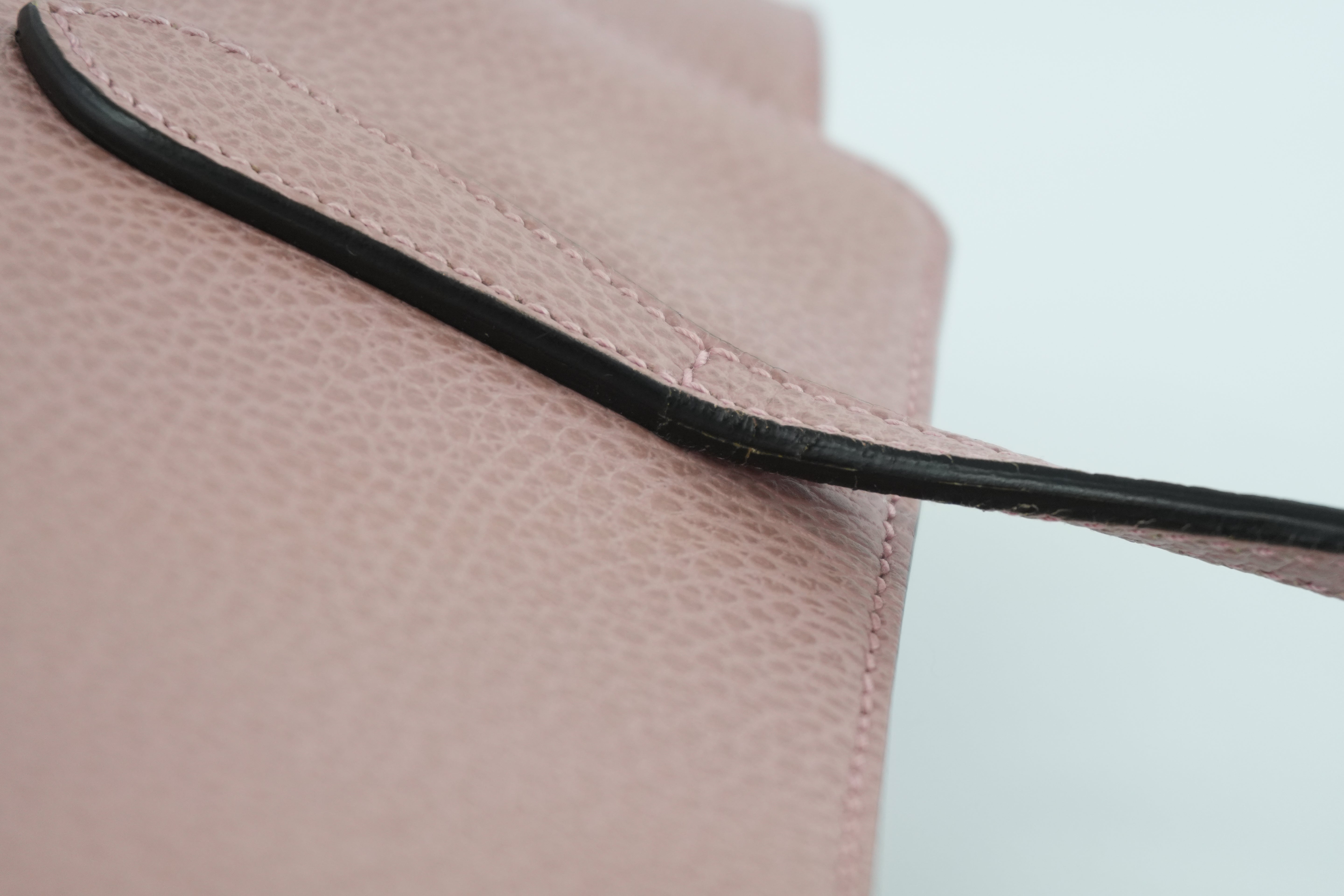 Gucci Swing Tote Bag Pink Leather Used