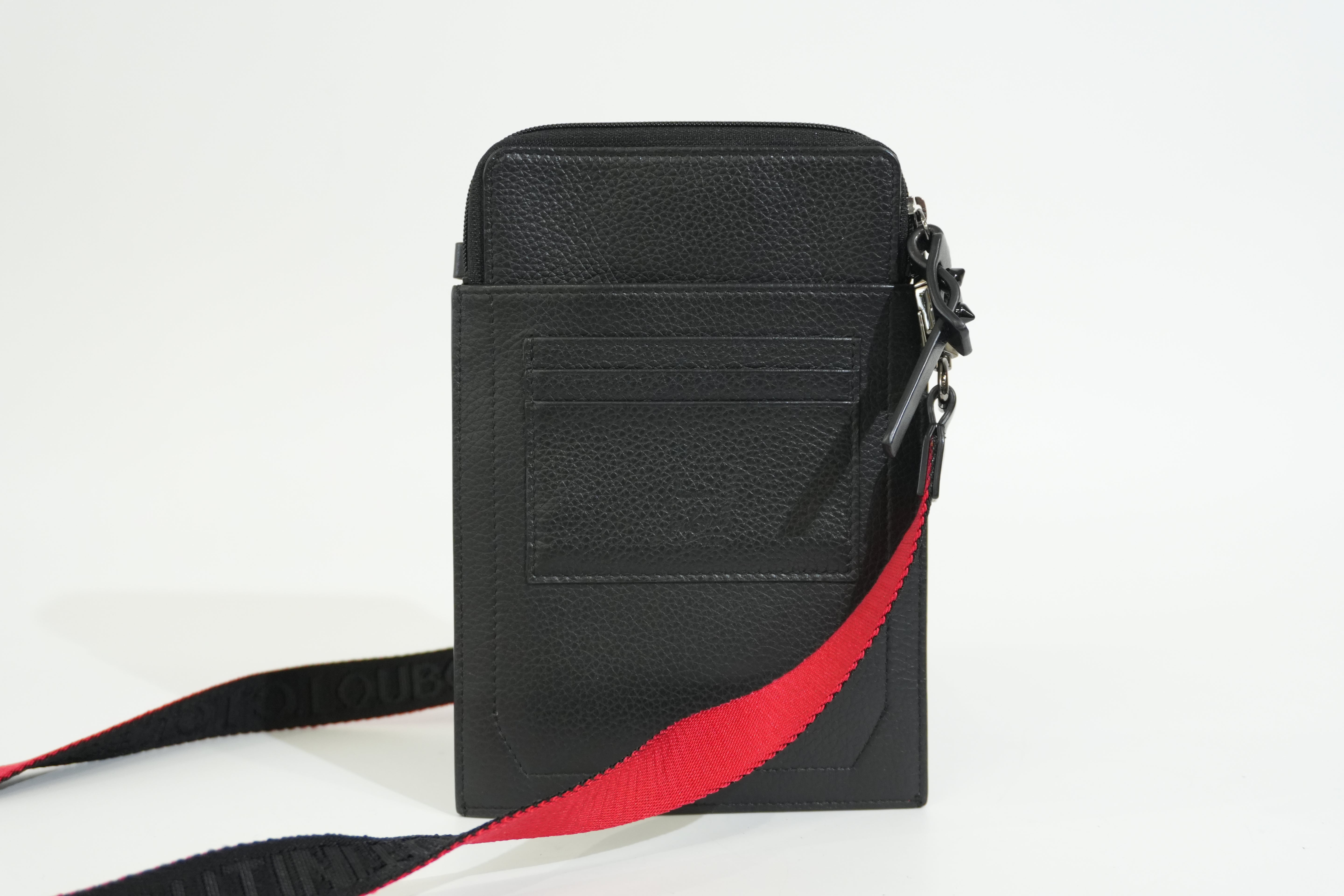Pre-owned Louboutin Studded Crossbody Bag Black