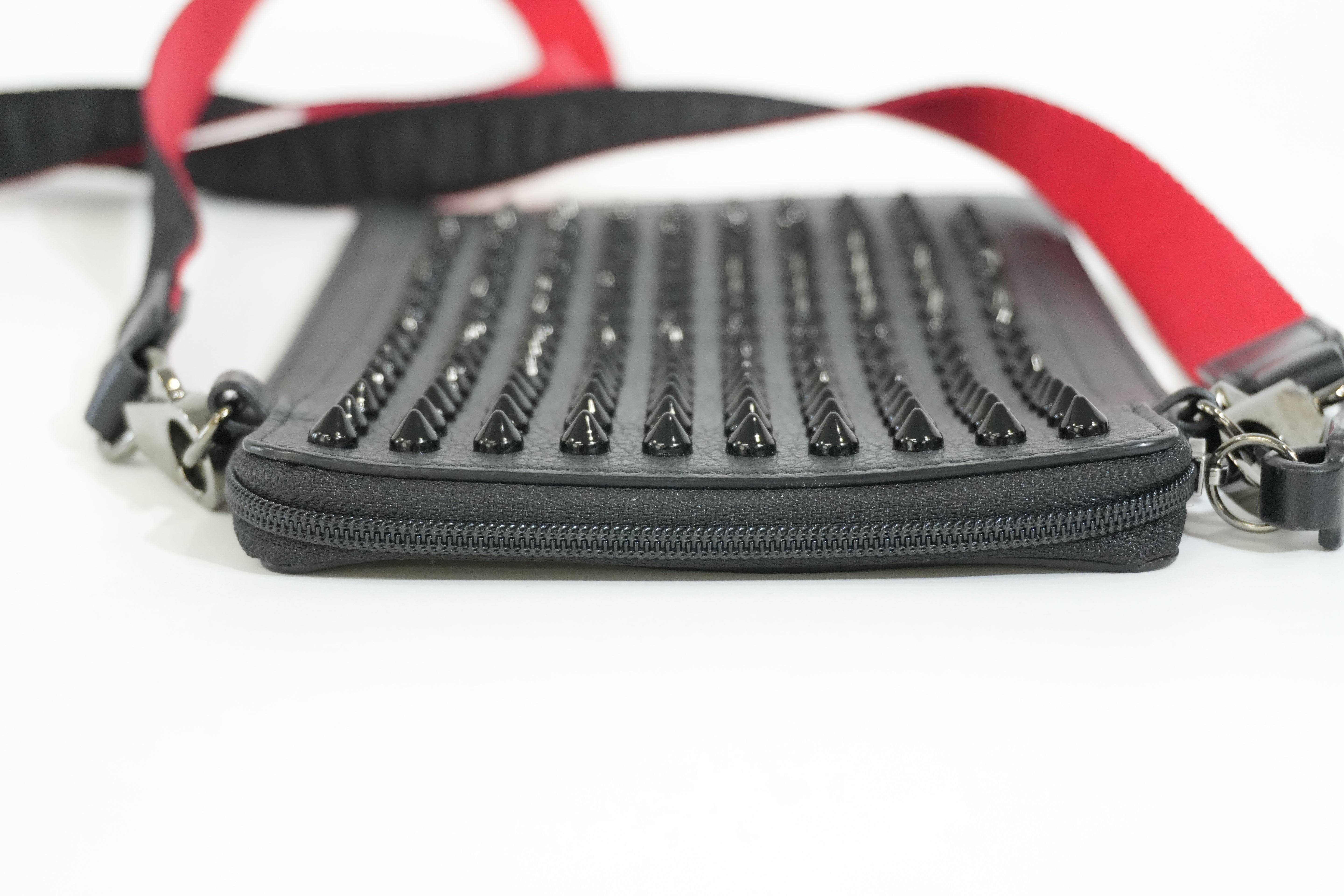 Pre-owned Louboutin Studded Crossbody Bag Black