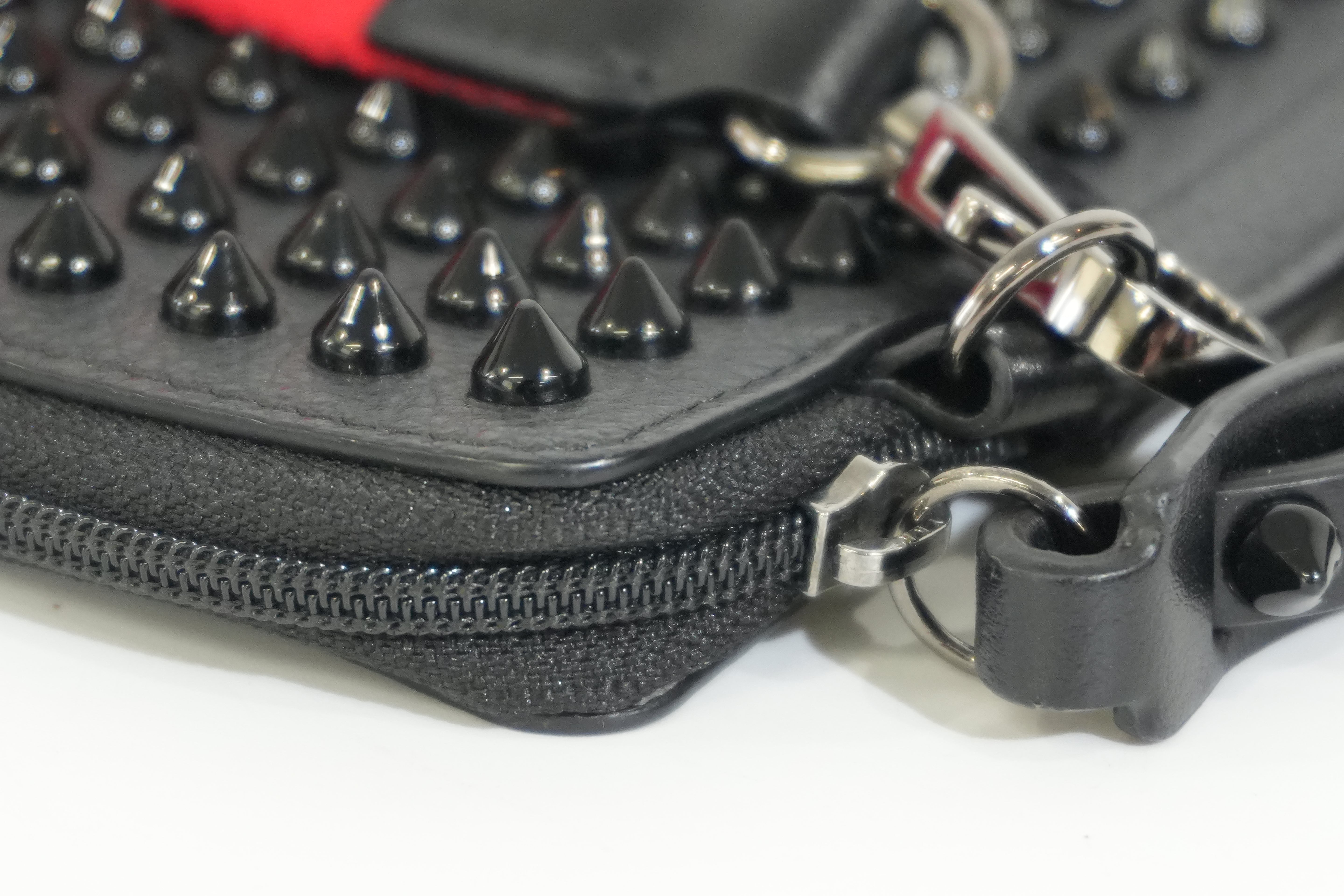 Pre-owned Louboutin Studded Crossbody Bag Black