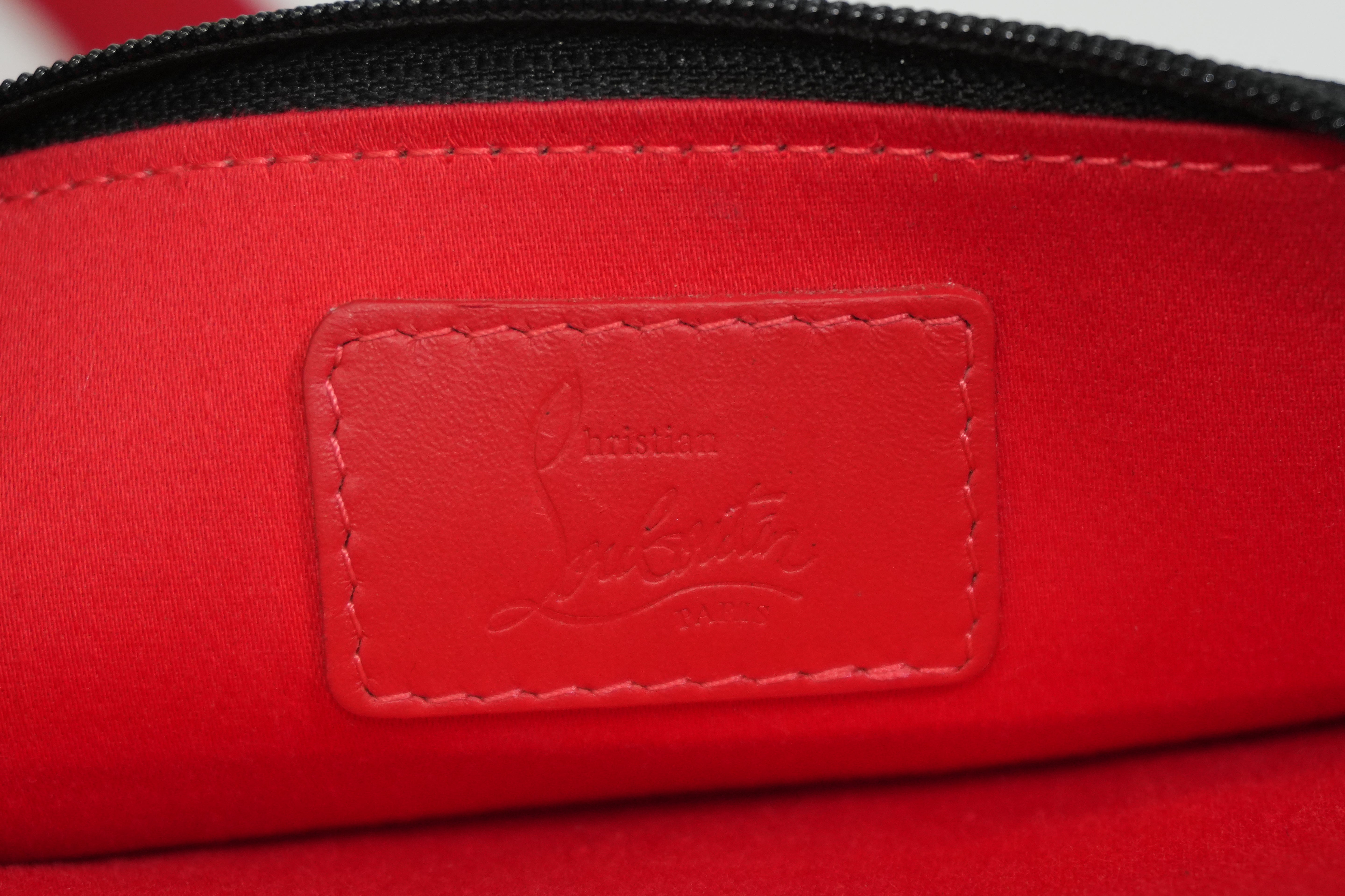 Pre-owned Louboutin Studded Crossbody Bag Black