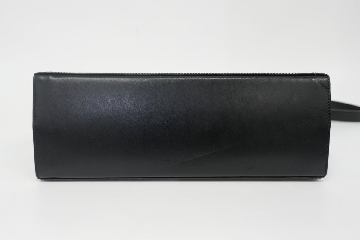 Pre-Owned Ferragamo Gancini Top Handle Two Way Black