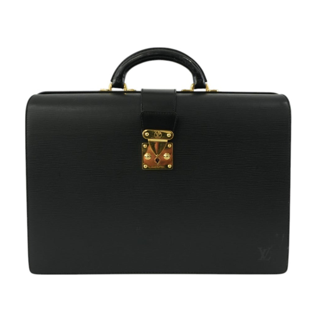 Louis Vuitton Briefcase Epi Black Used