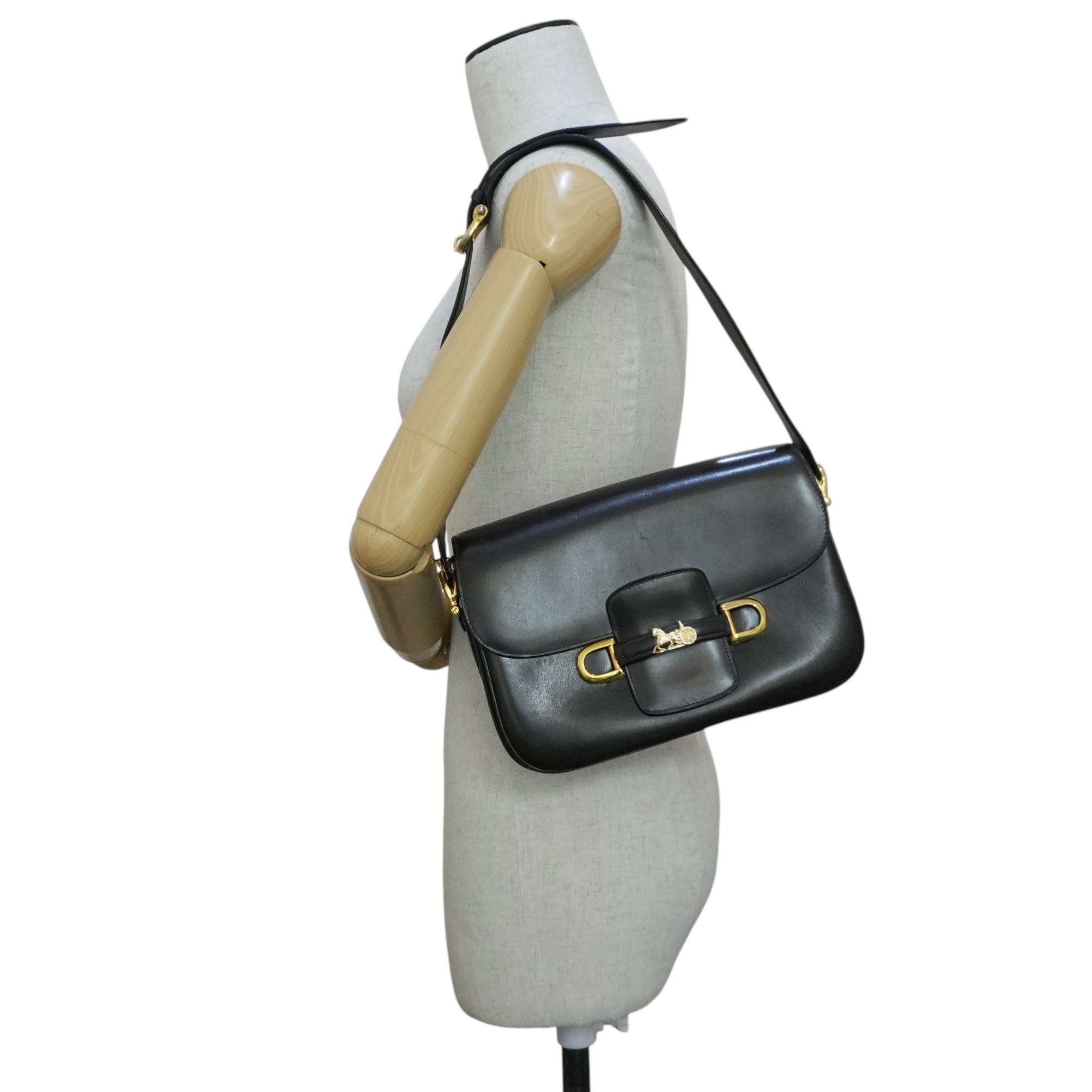 Pre-owned Celine Shoulder Bag Dark Brown