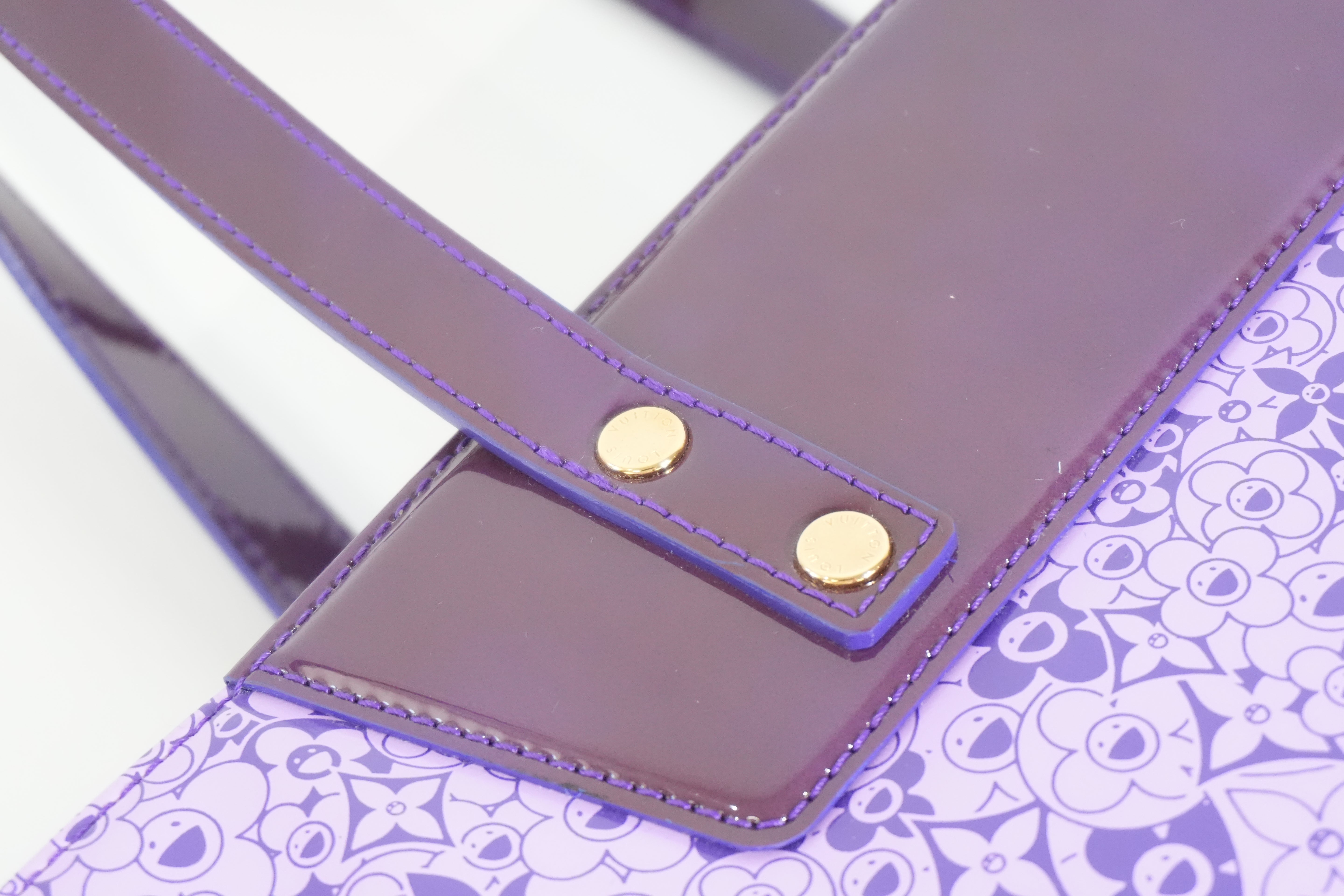 Pre-owned Louis Vuitton Limited Edition Murakami Cosmic Blossom PM Purple