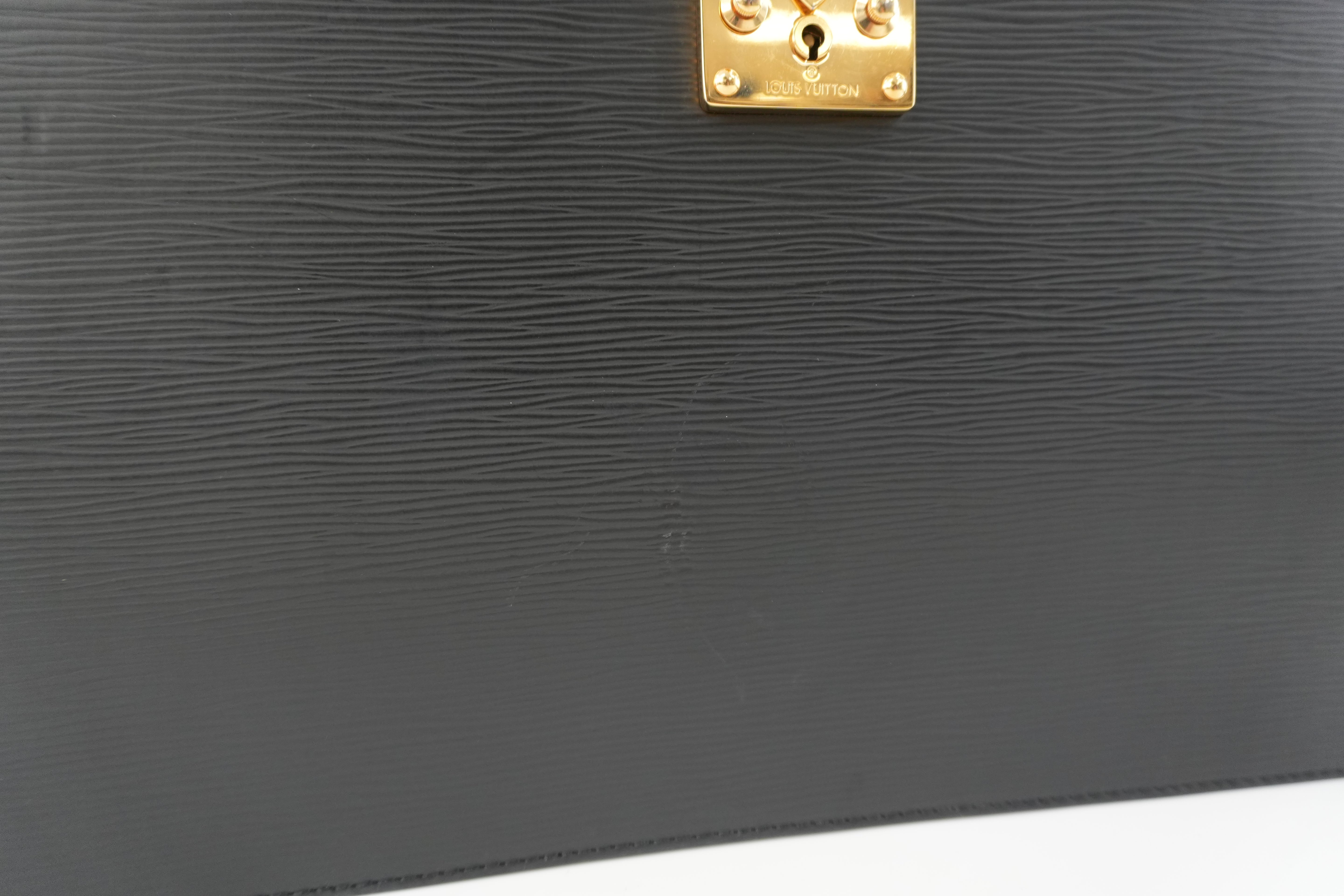 Louis Vuitton Briefcase Epi Black Used