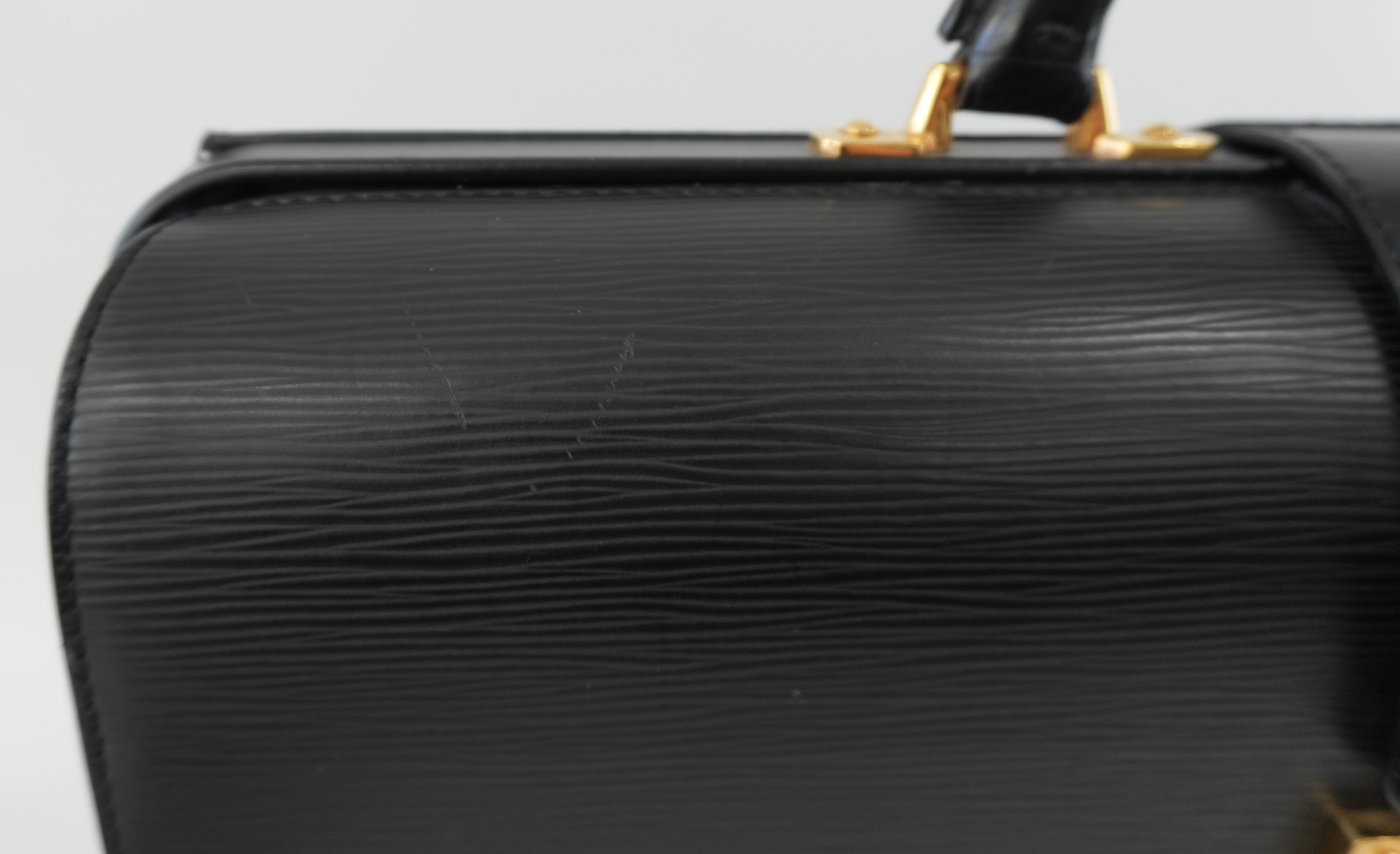 Louis Vuitton Briefcase Epi Black Used