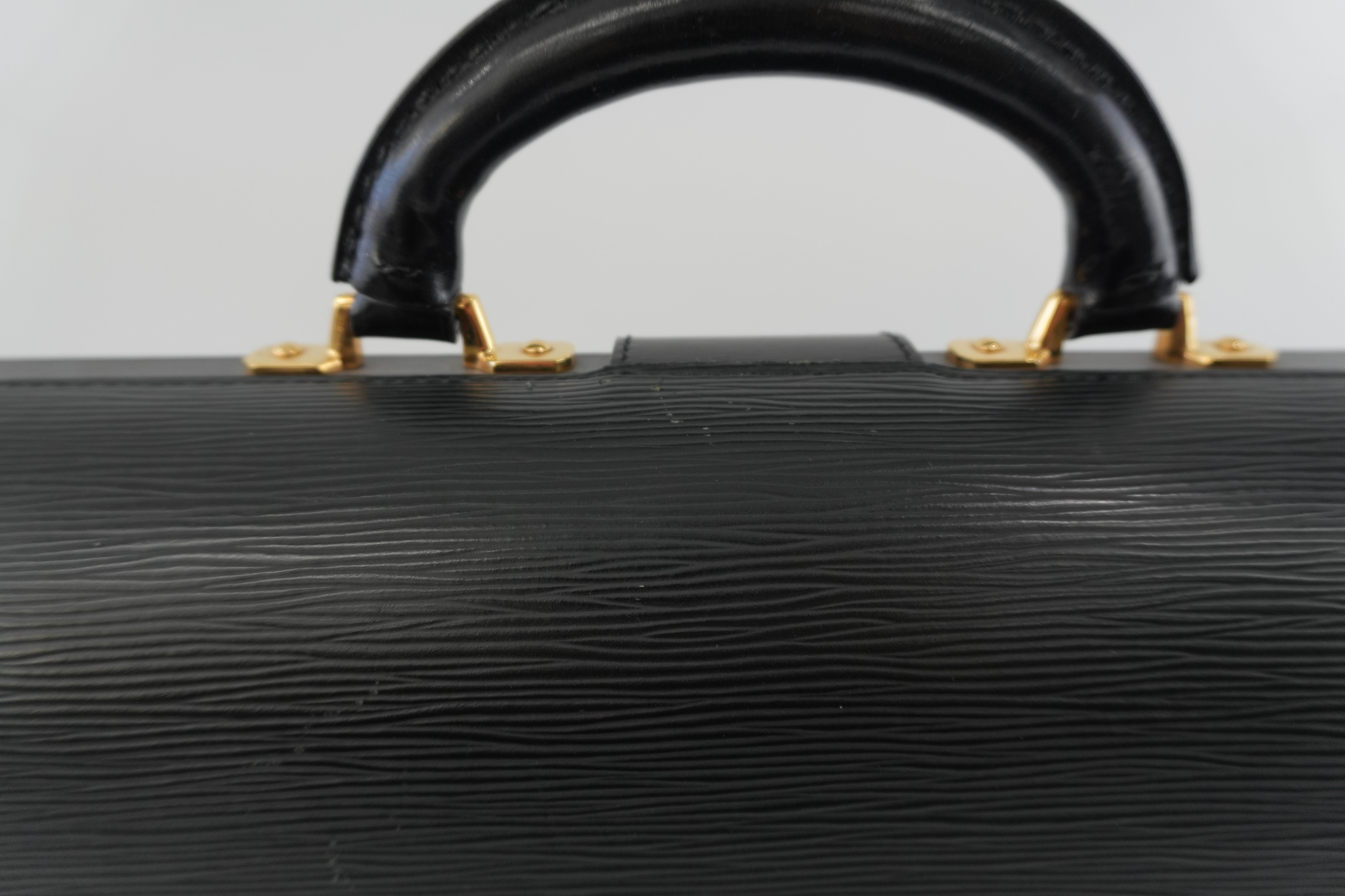 Louis Vuitton Briefcase Epi Black Used
