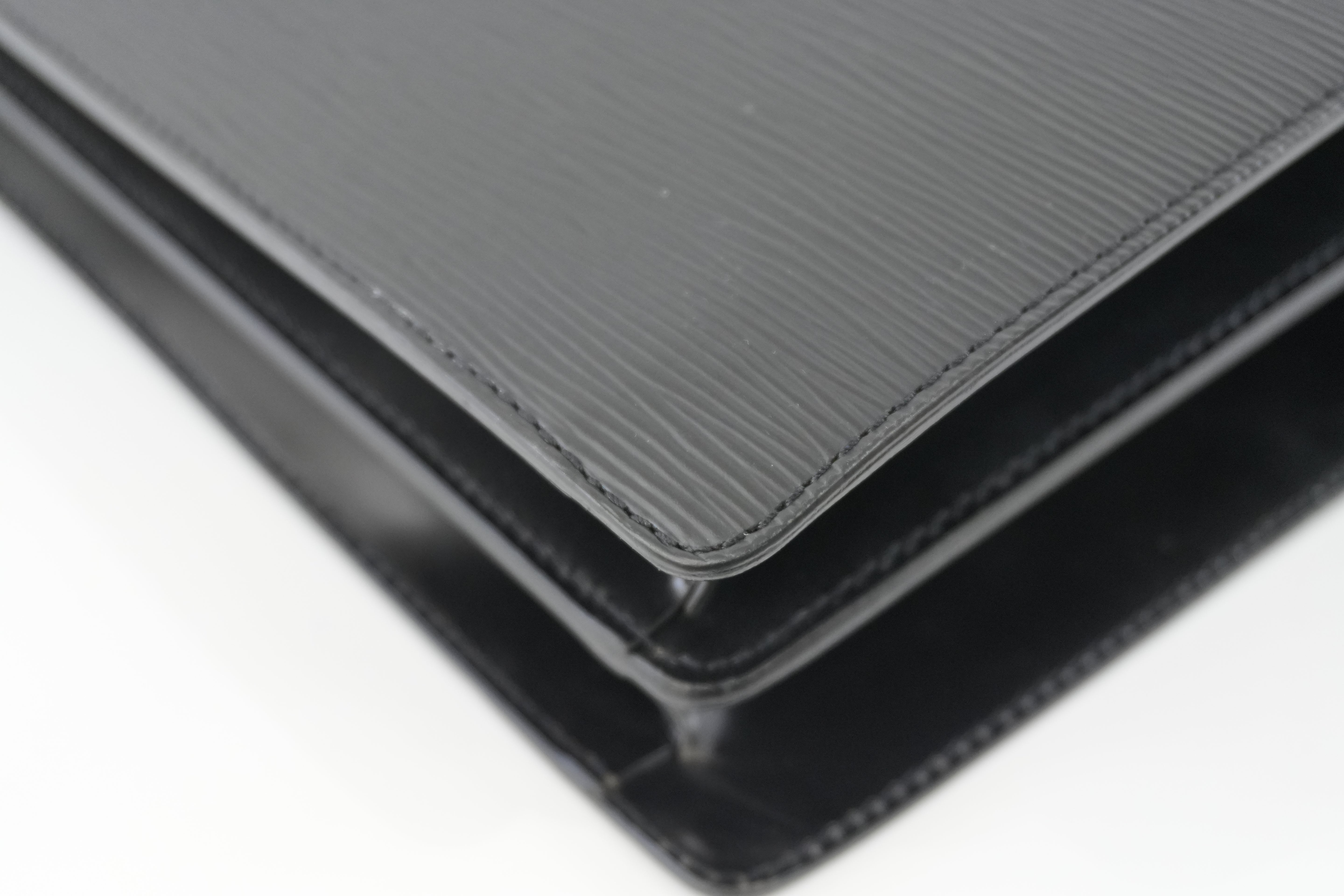 Louis Vuitton Briefcase Epi Black Used