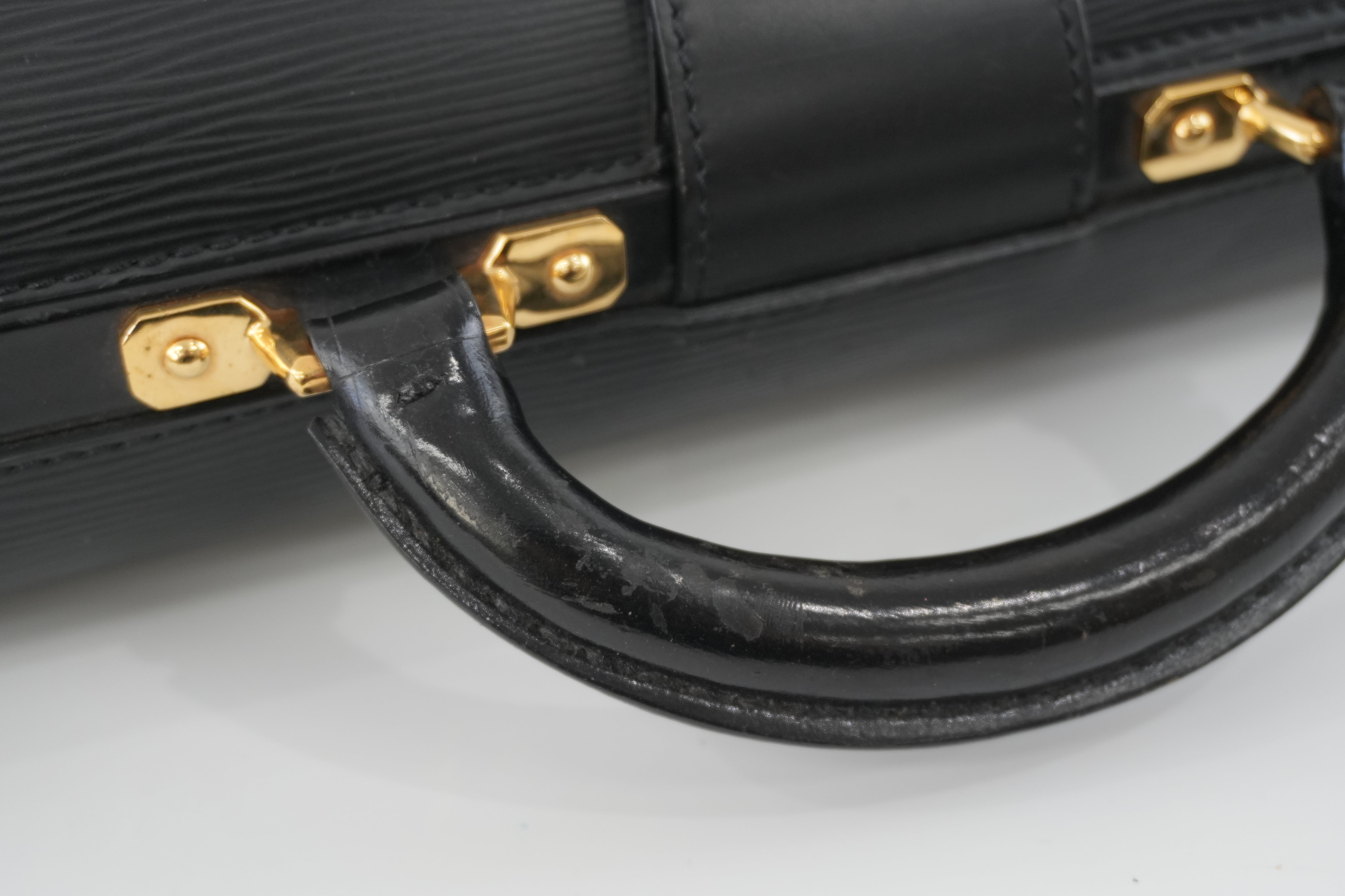 Louis Vuitton Briefcase Epi Black Used