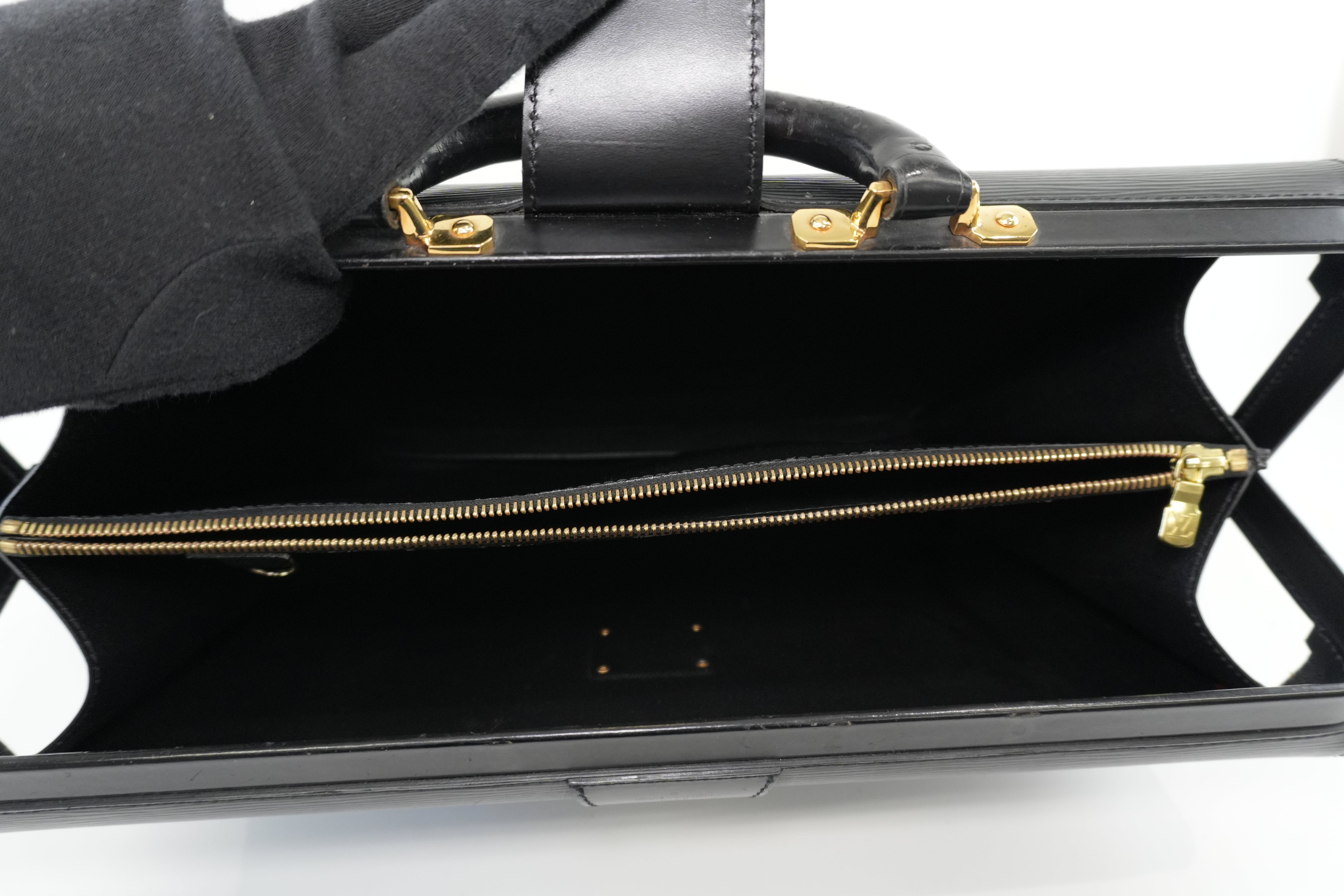 Louis Vuitton Briefcase Epi Black Used