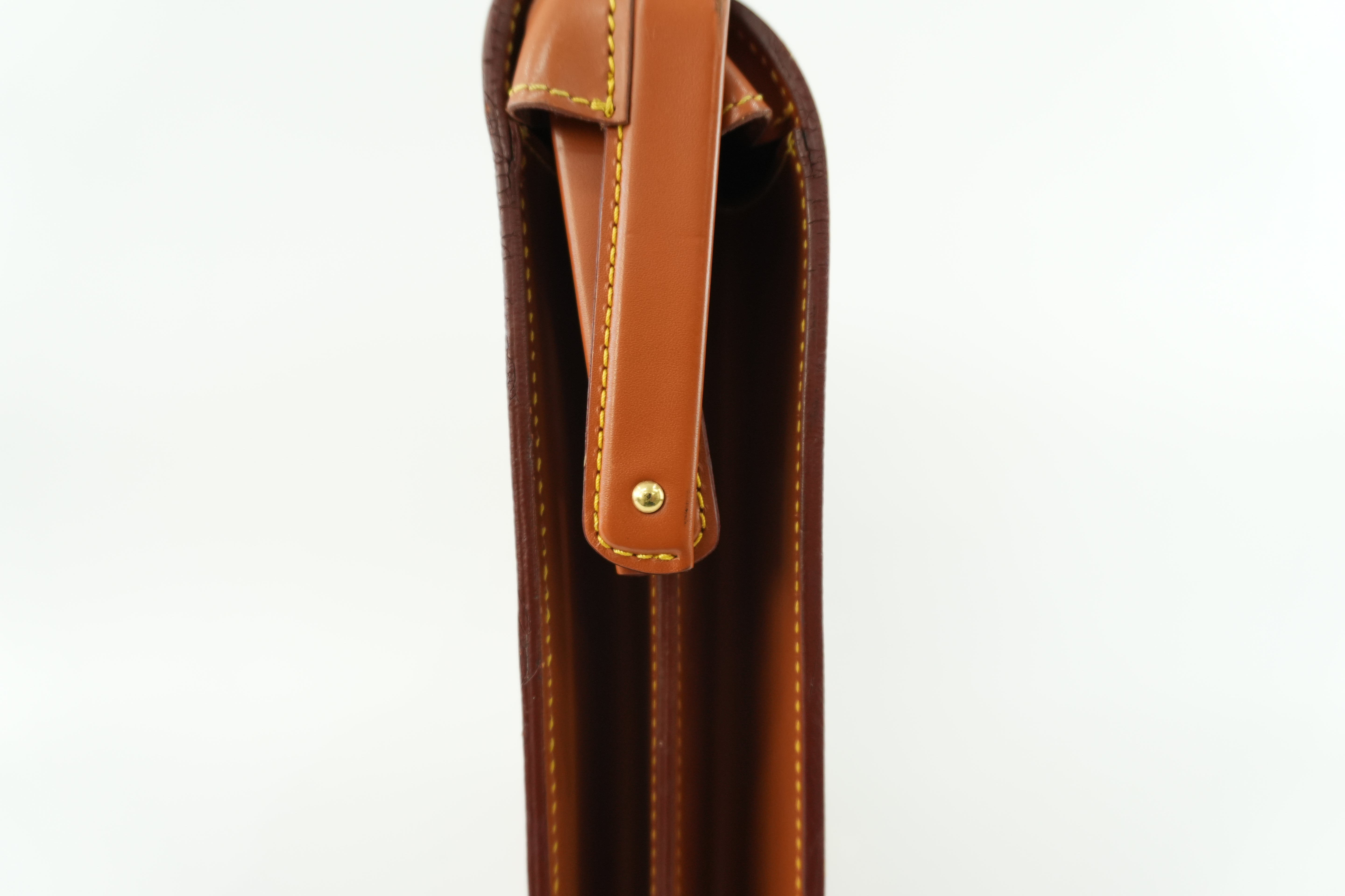 Louis Vuitton Briefcase Epi Kenya Brown Used