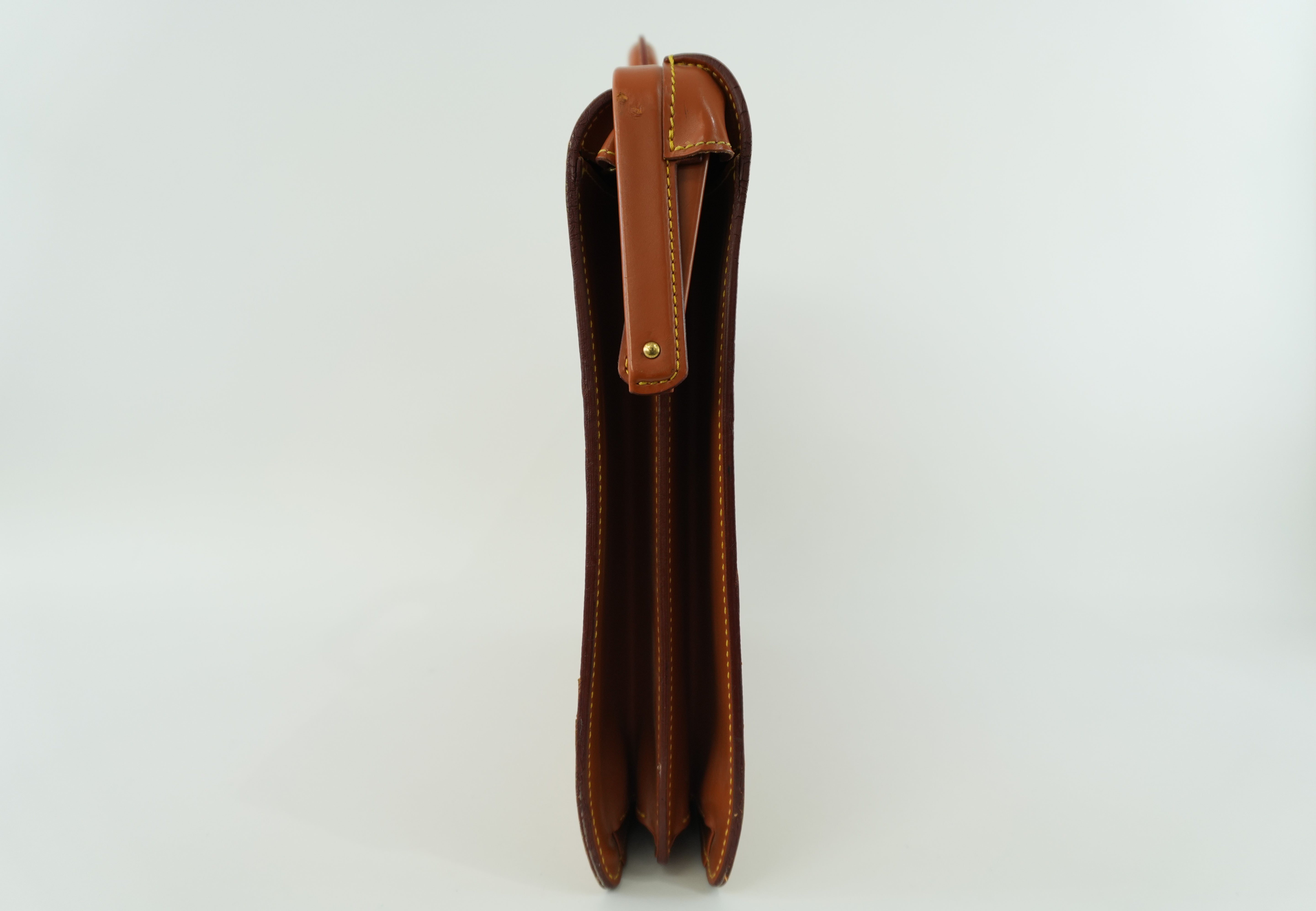 Louis Vuitton Briefcase Epi Kenya Brown Used