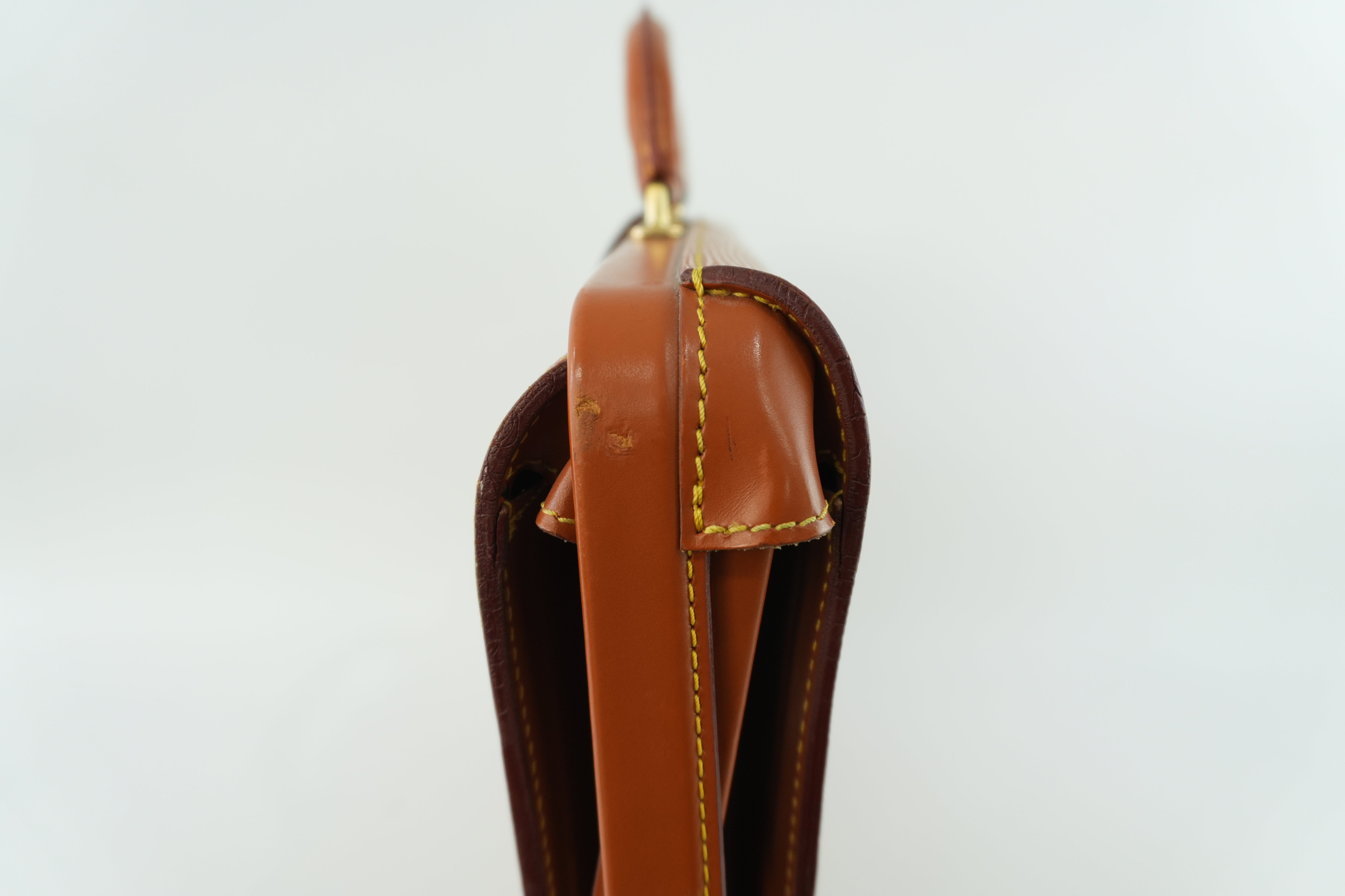 Louis Vuitton Briefcase Epi Kenya Brown Used