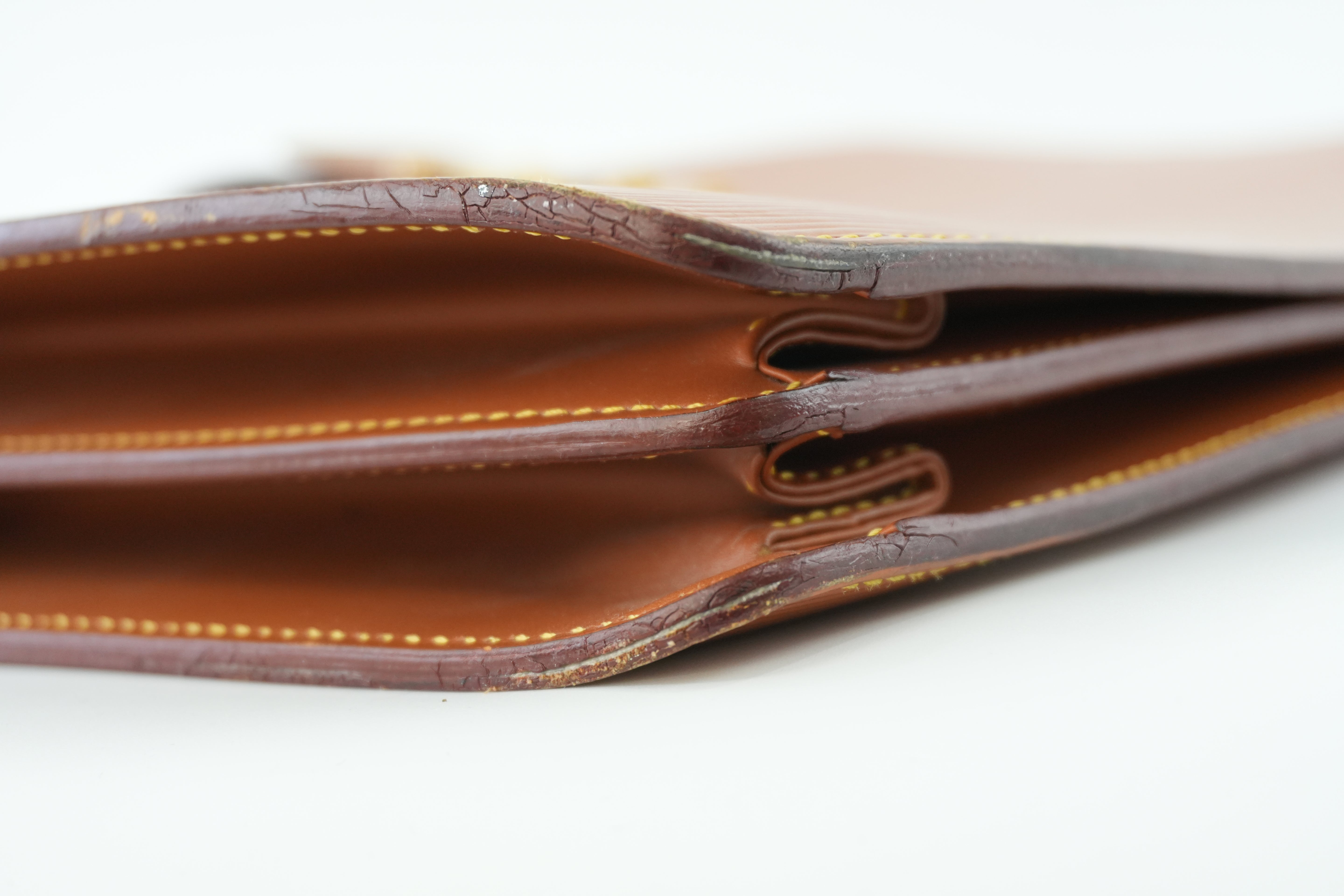 Louis Vuitton Briefcase Epi Kenya Brown Used