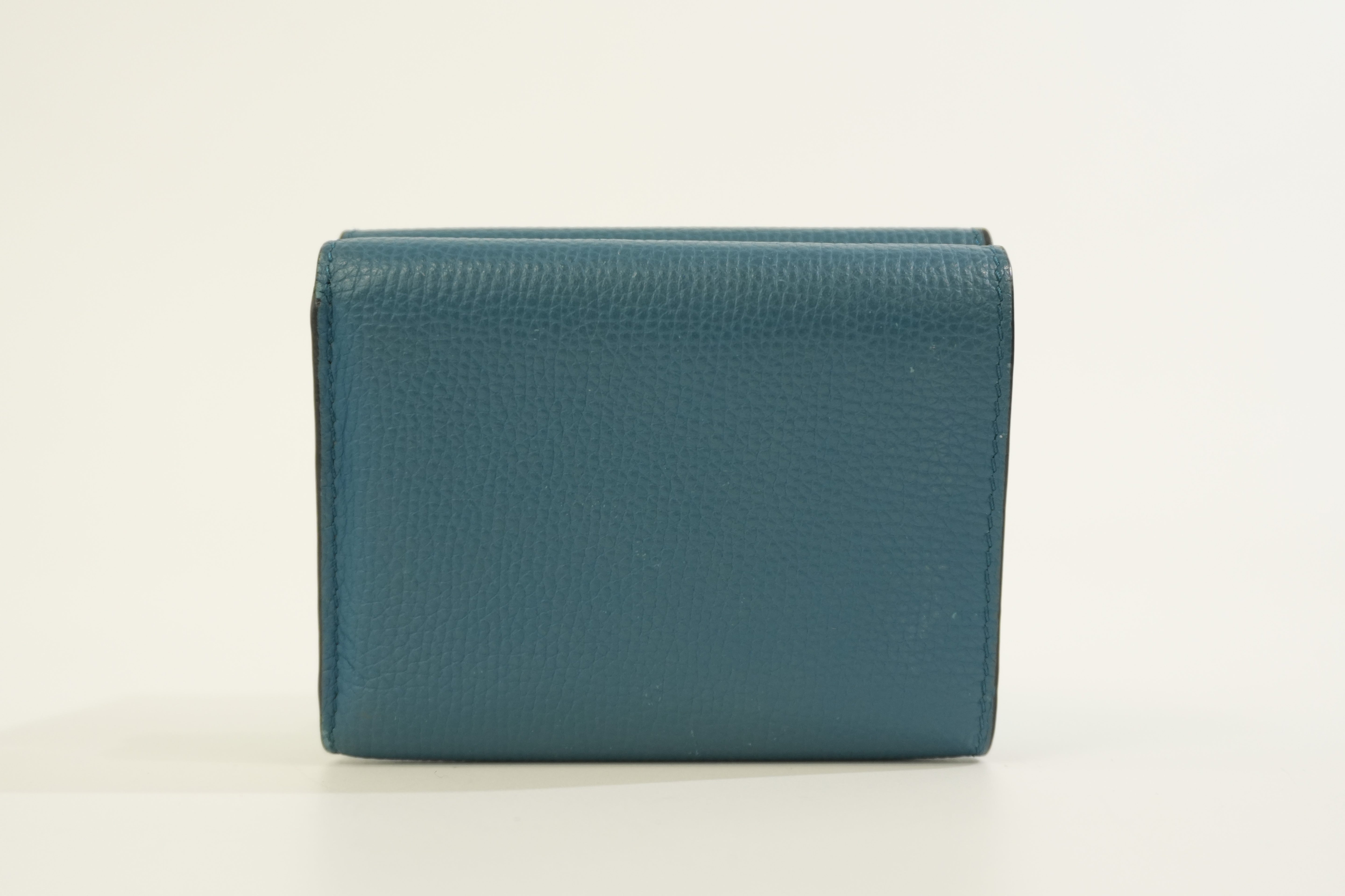 Pre-owned Loewe Trifold Wallet Blue