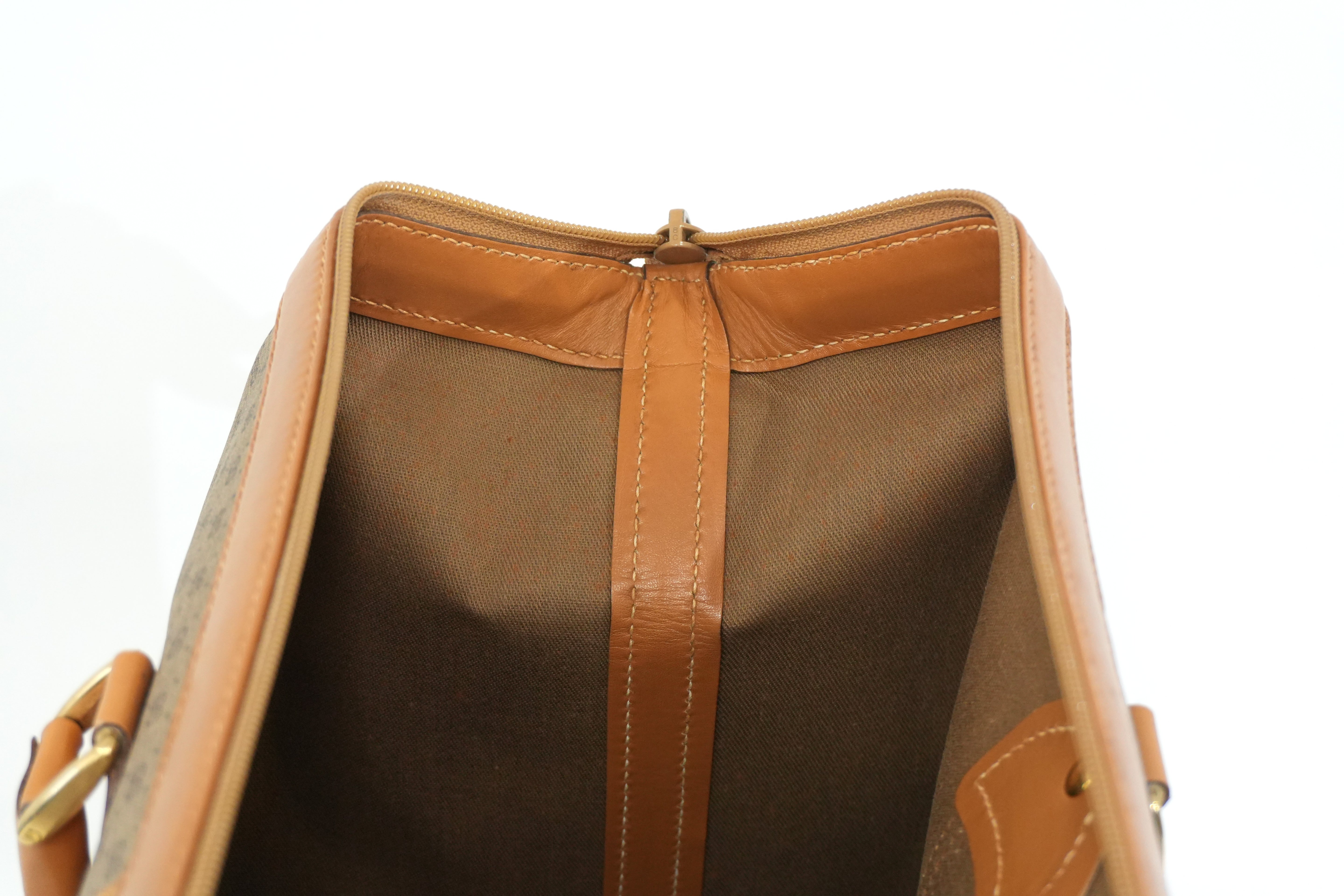 Pre-owned Gucci Supreme Travel Bag Brown