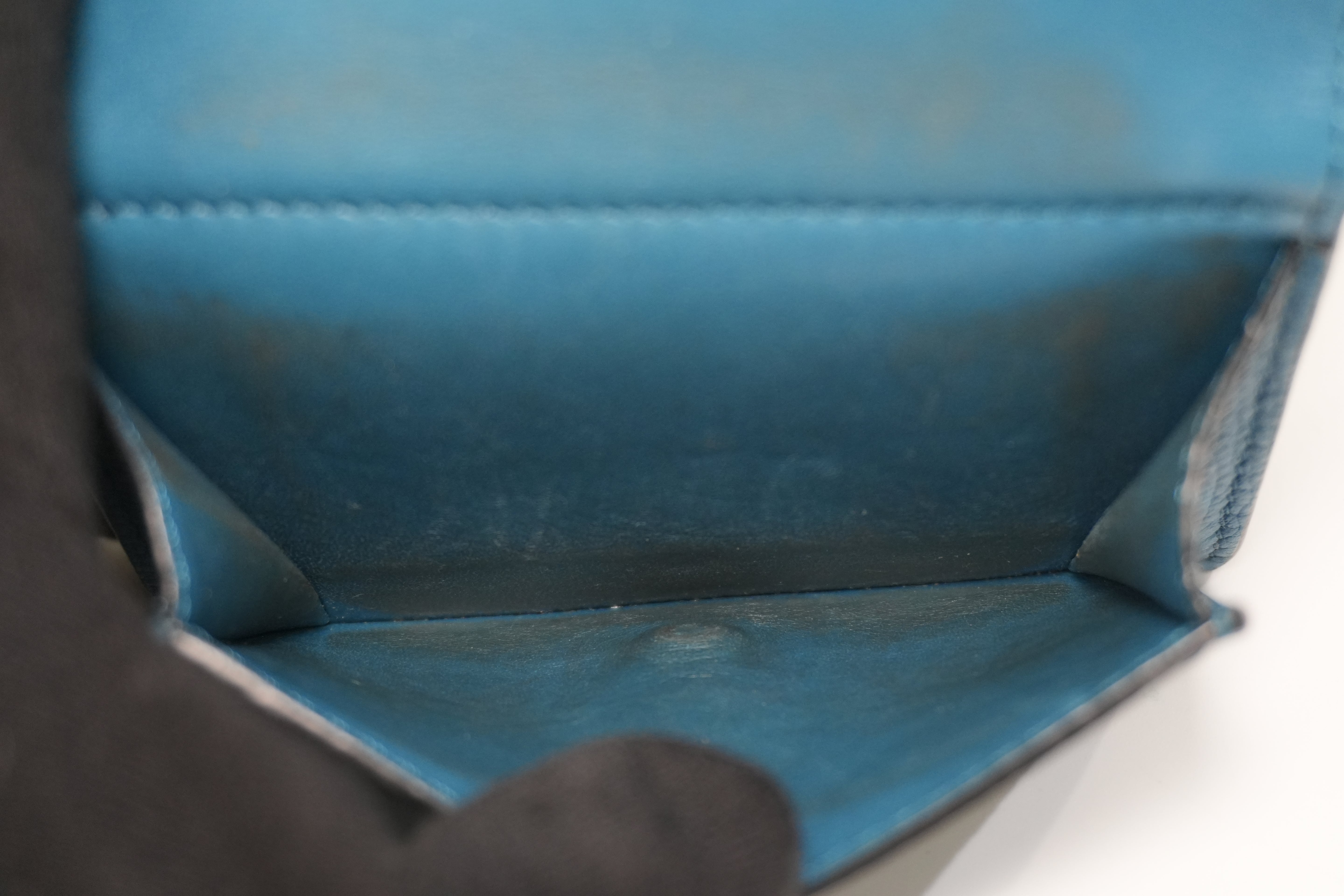 Pre-owned Loewe Trifold Wallet Blue