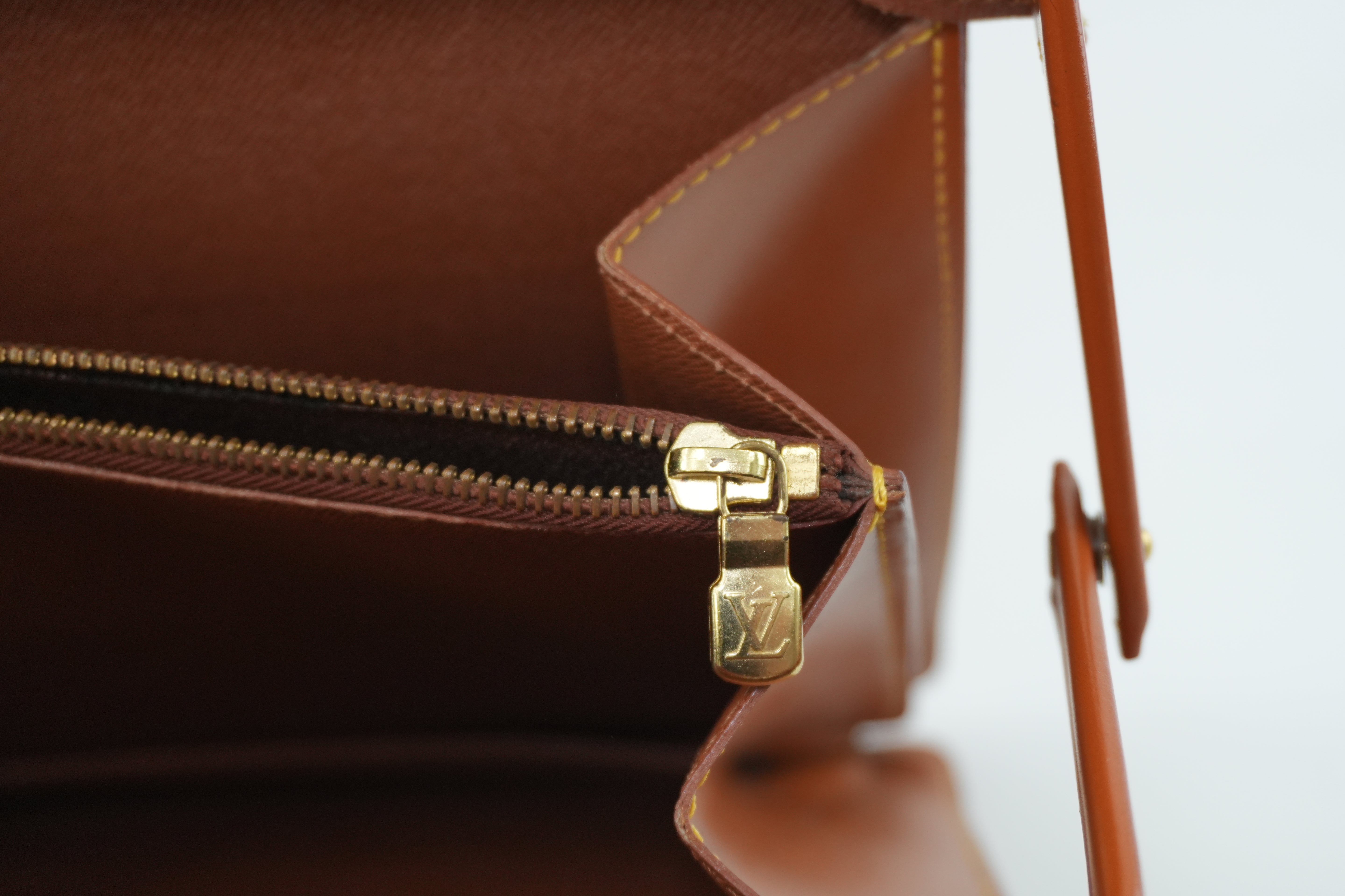 Louis Vuitton Briefcase Epi Kenya Brown Used