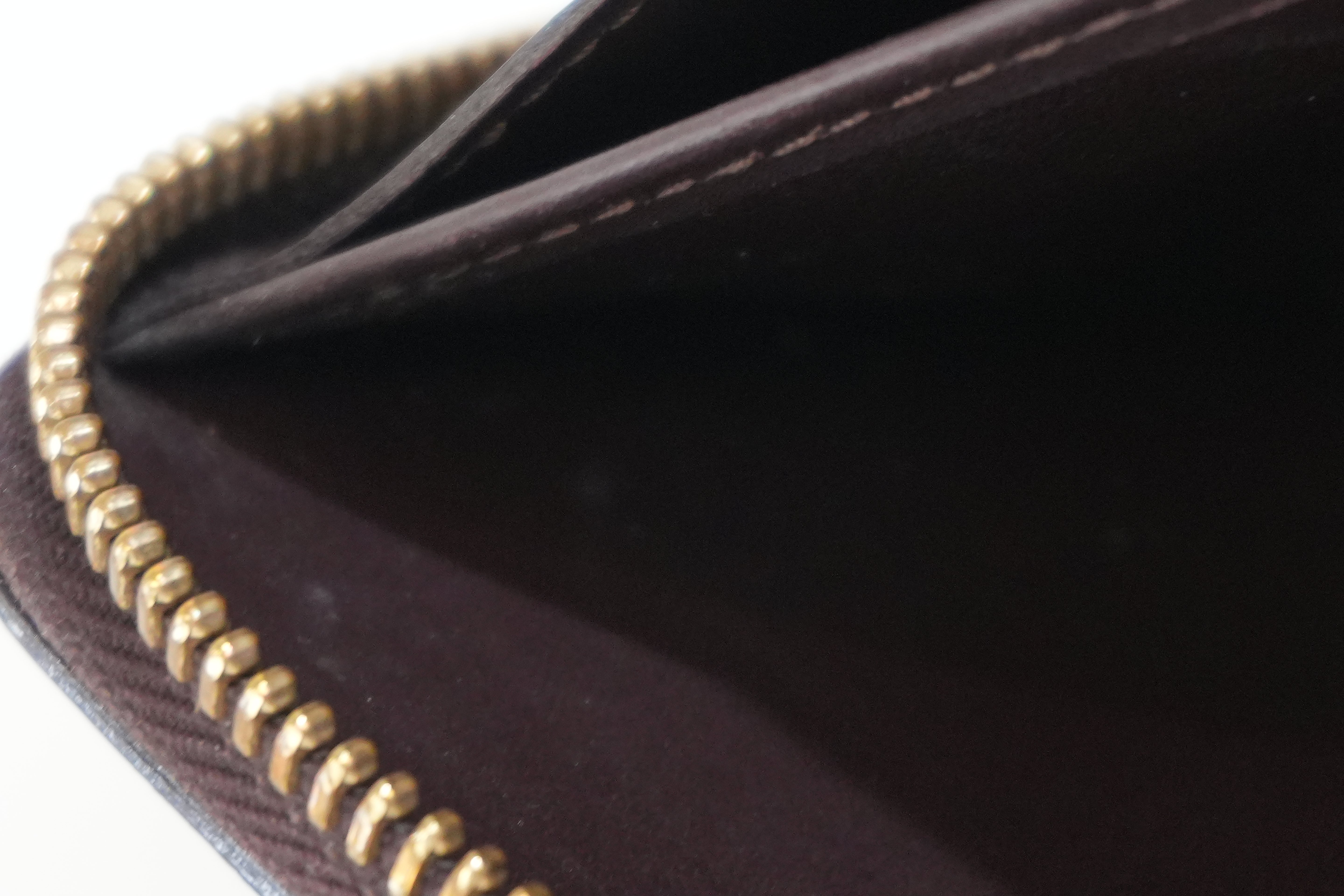 Pre-owned Louis Vuitton Vernis Zippy Long Wallet Amarante