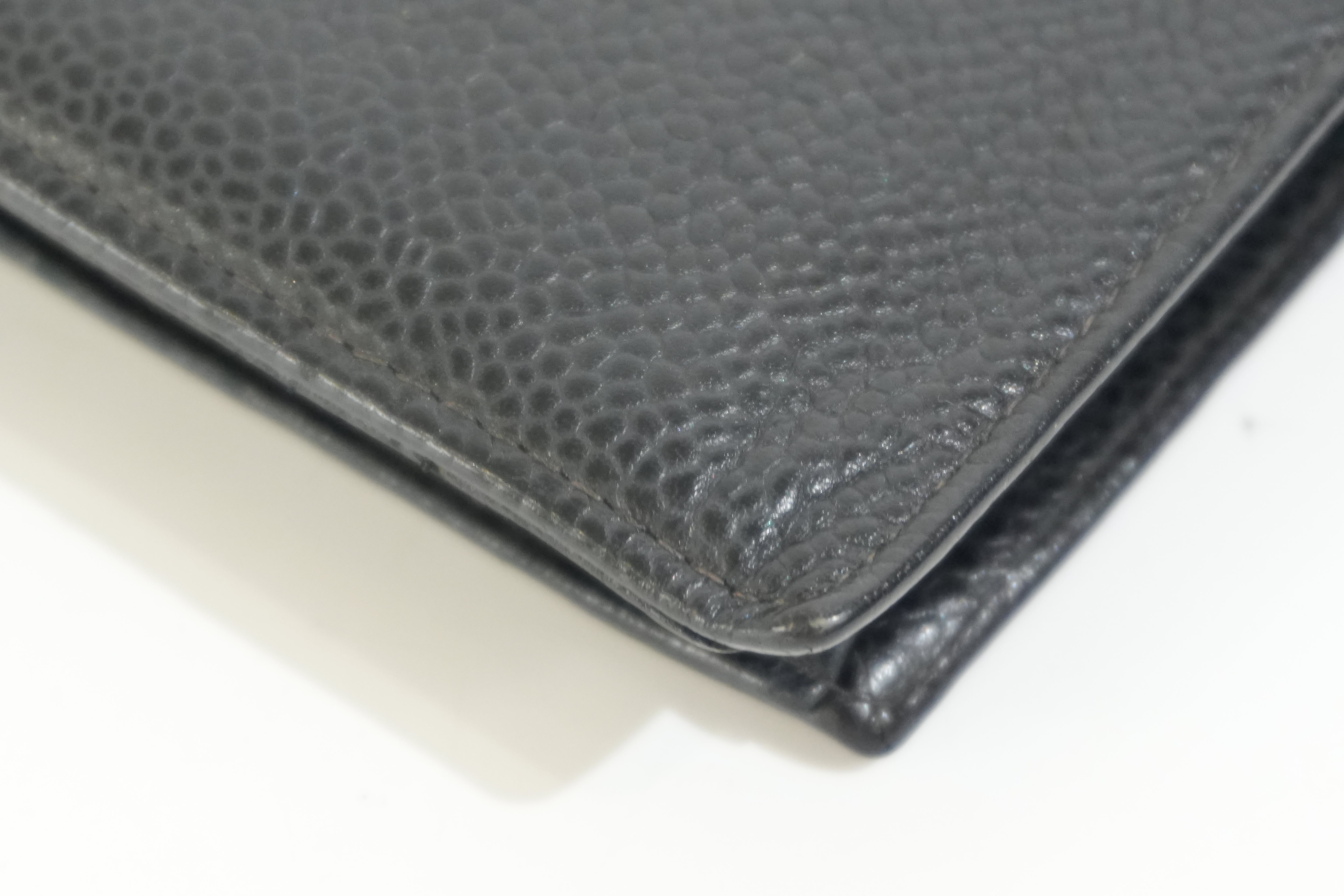 Pre-owned Chanel Long Wallet Black
