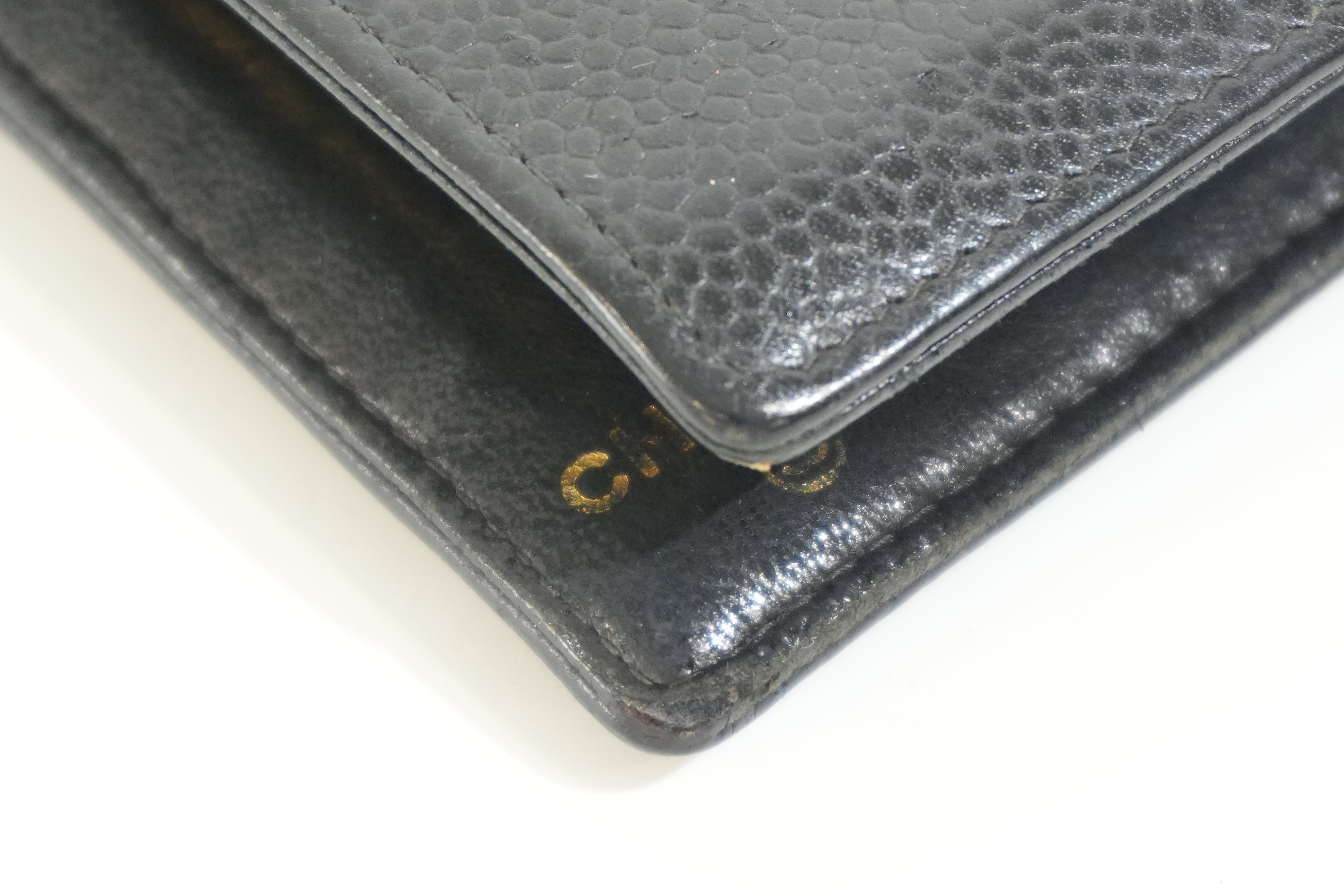 Pre-owned Chanel Long Wallet Black