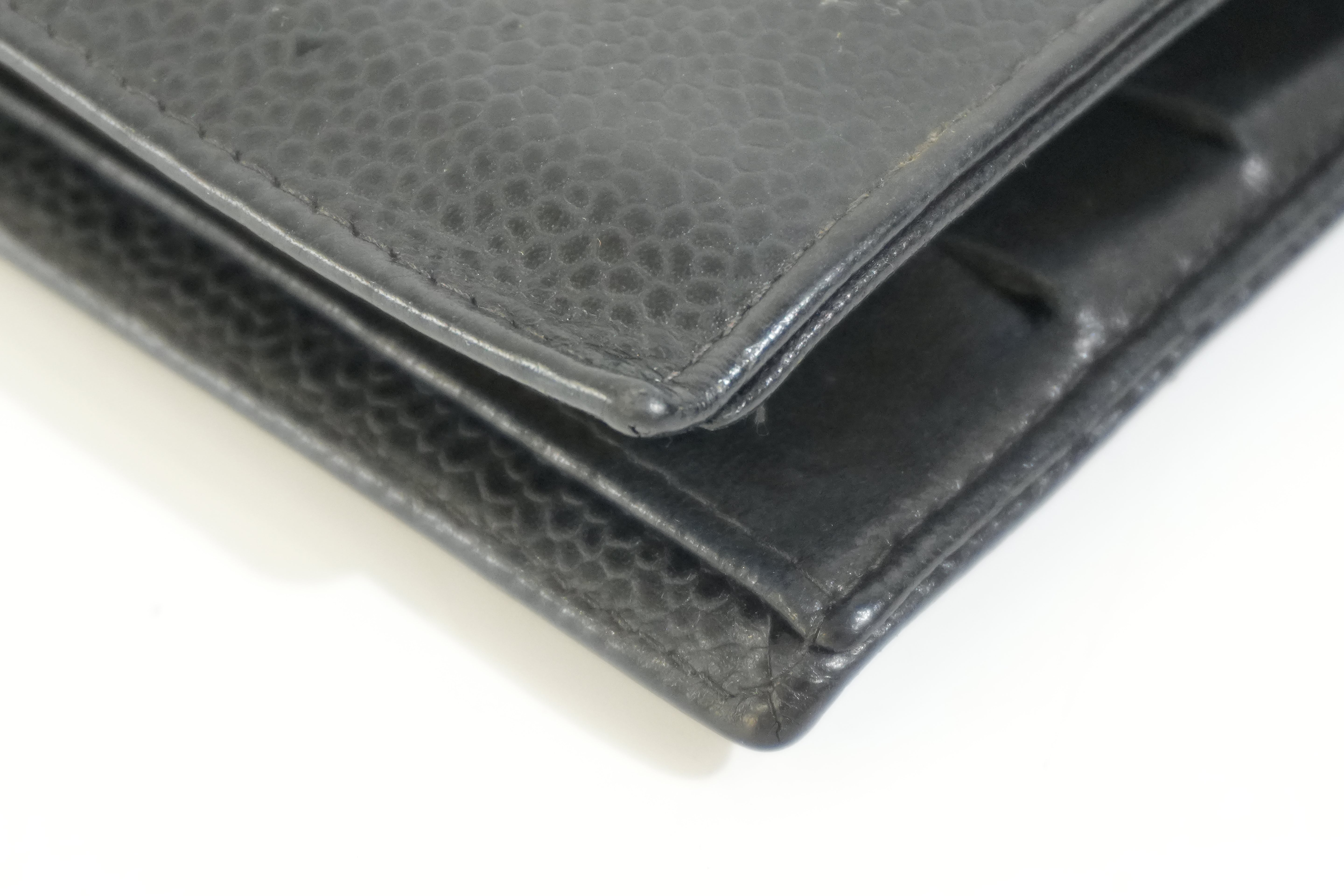 Pre-owned Chanel Long Wallet Black