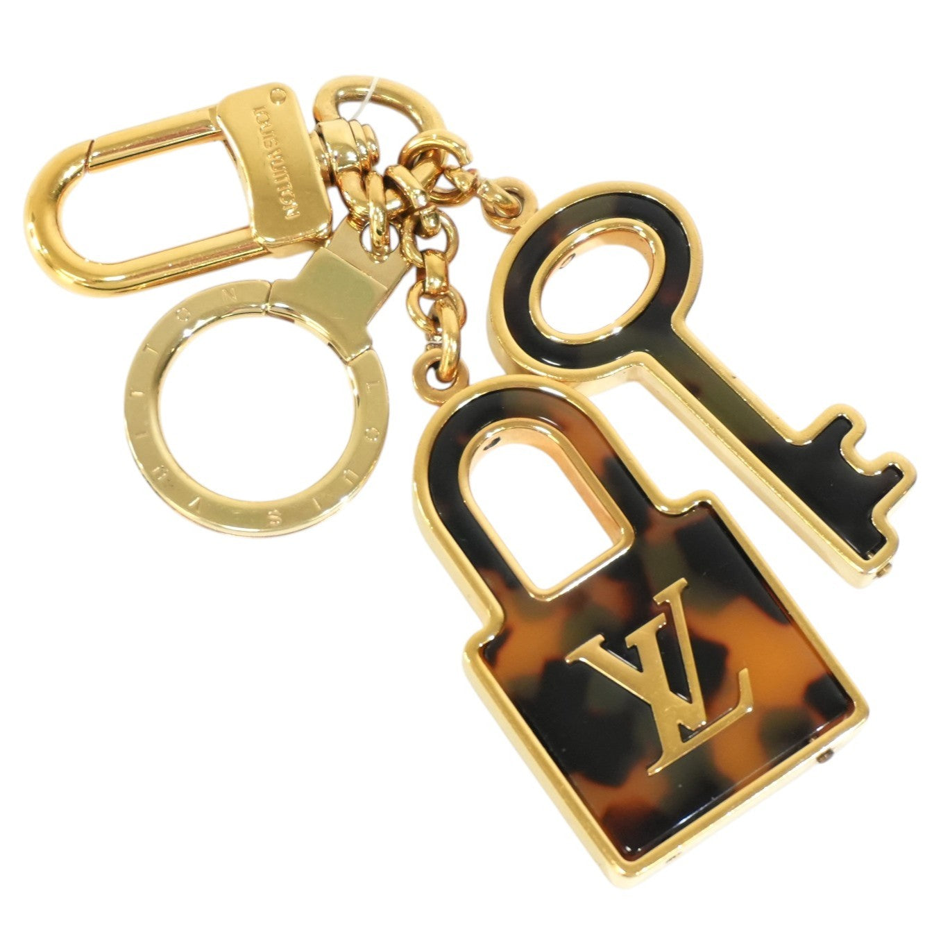 Pre-owned Louis Vuitton Lock Bag Charm Brown